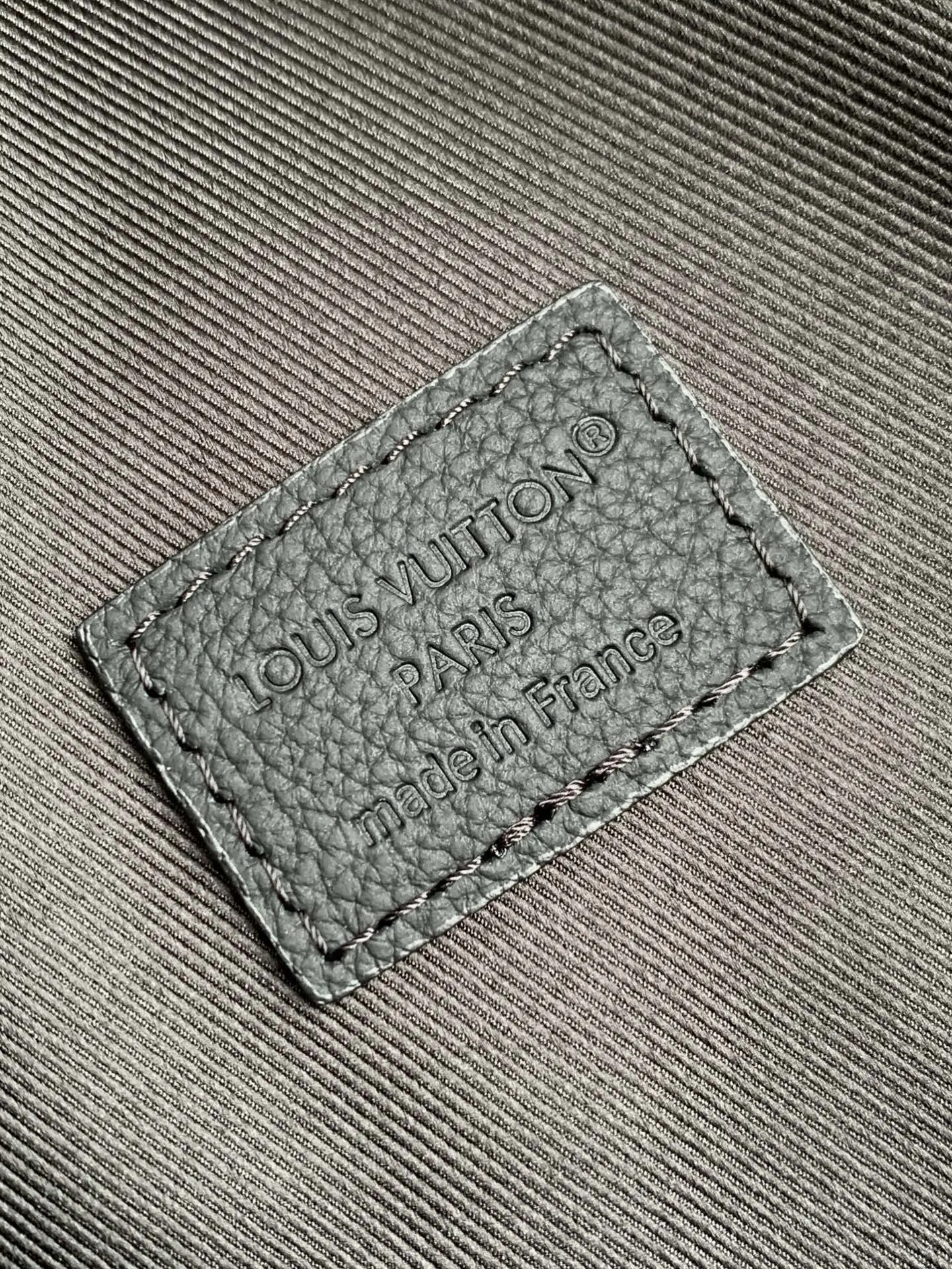 LV Black Embossed Triangle Crossbody Bag Image 8 LV Black Embossed Triangle Crossbody Bag Image 8