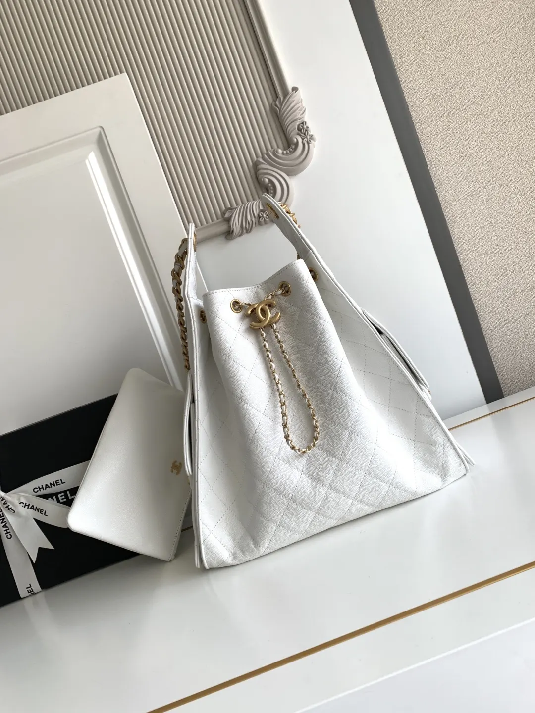 CHANEL Hobo 批 款又一个以 腋下包 復古腋下背款