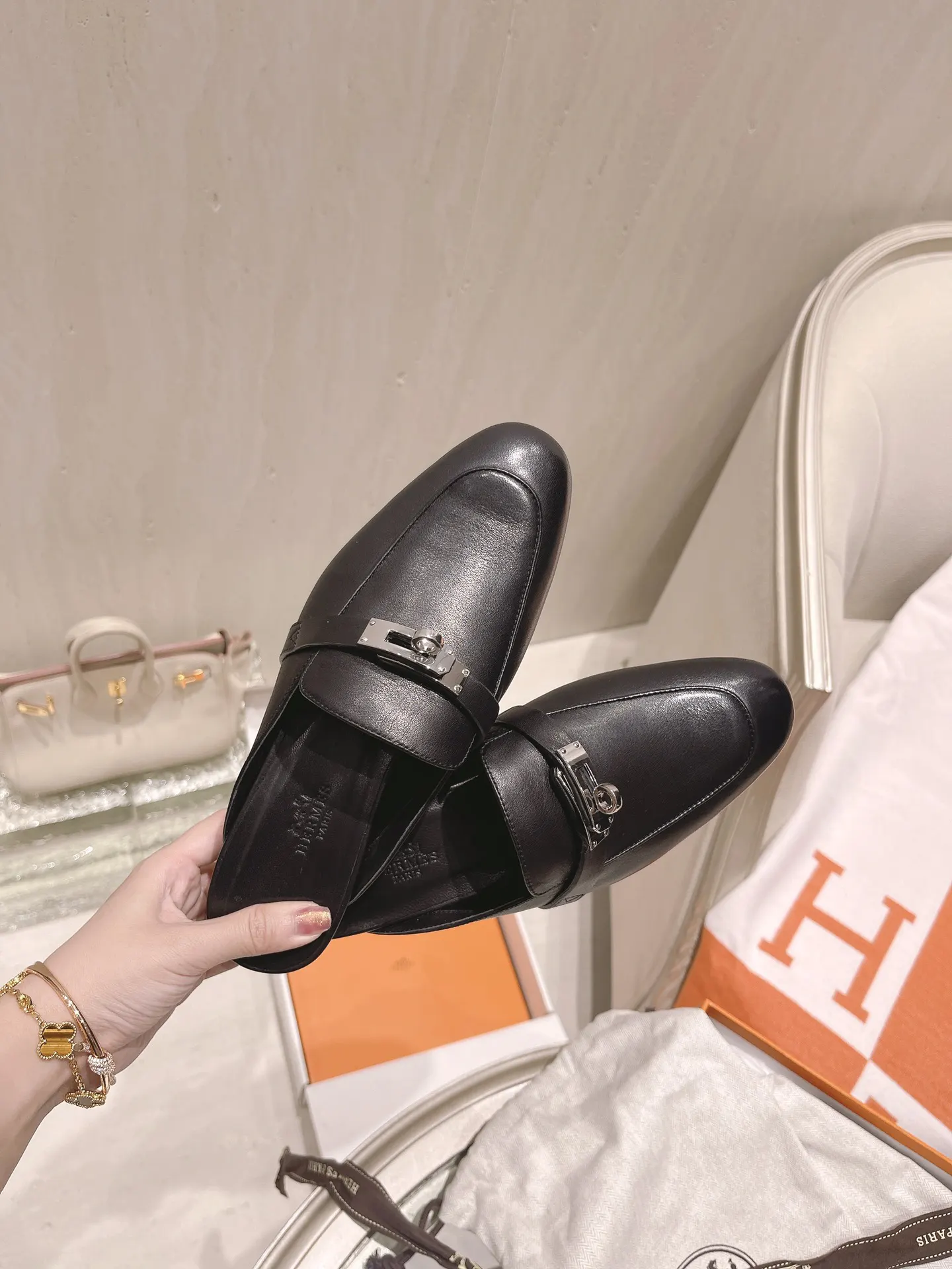 Hermès Calfskin Loafers