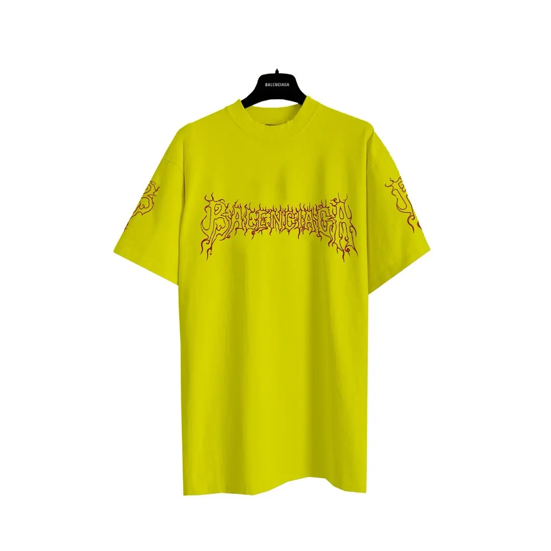 Balenciaga Logo Letter Short Sleeve T-Shirt Street