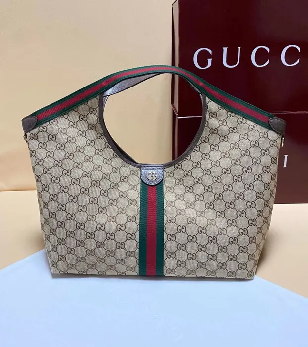 Gucci 帆布 Giglio托特包 ▫ 尺寸 大容量托特款