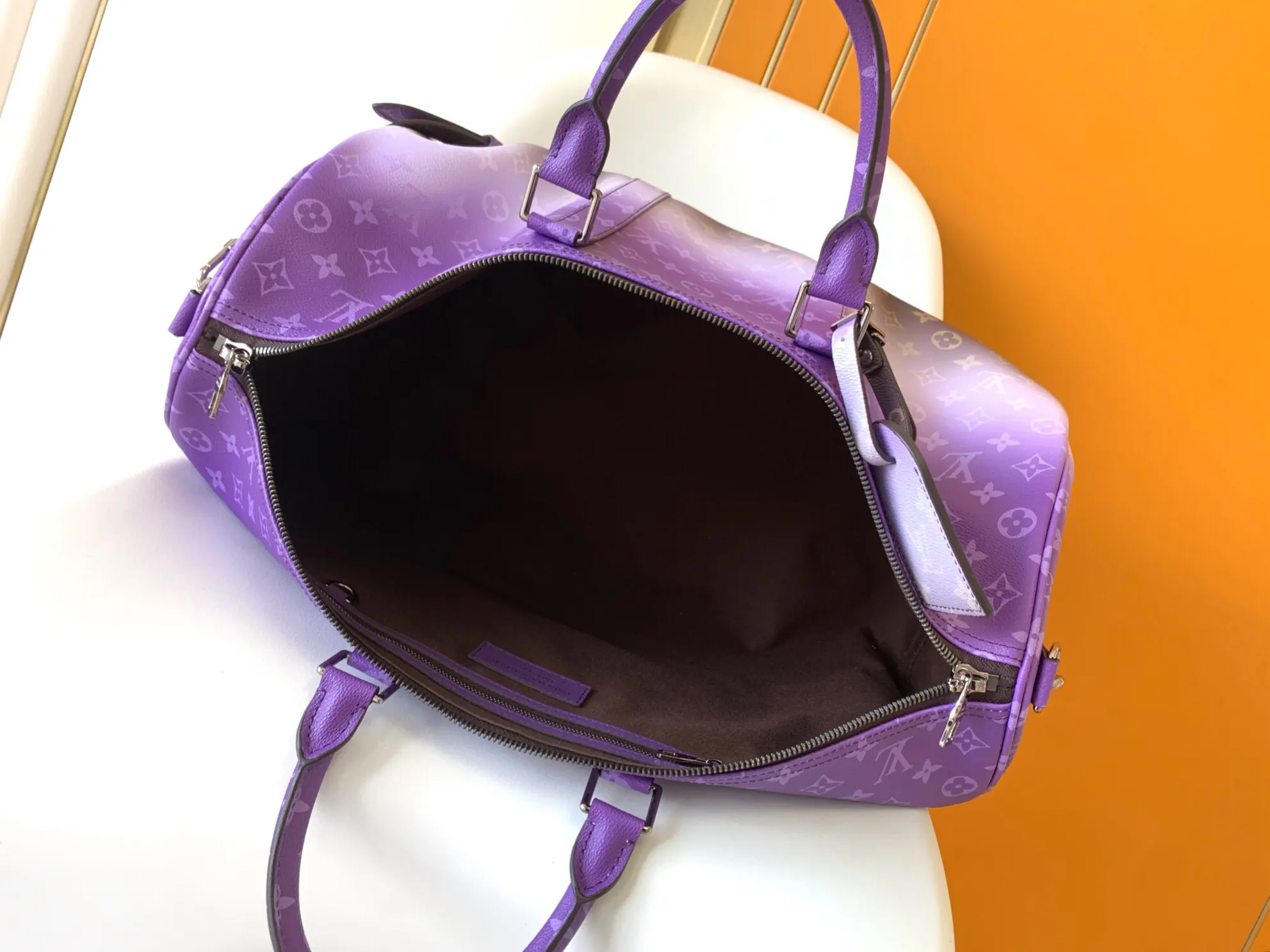 Keepall 老花 紫色 牛皮 旅行袋 大容量旅行款(數字9) Keepall 老花 紫色 牛皮 旅行袋 大容量旅行款(數字9)