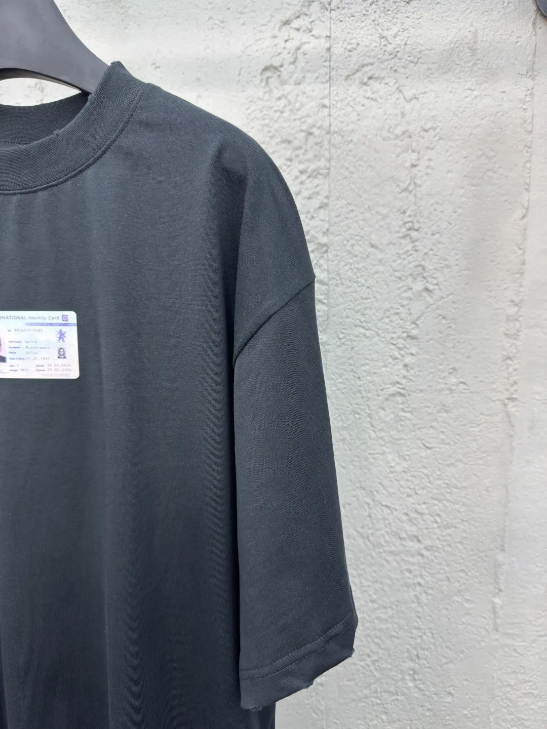 Balenciaga Black Cotton Short Sleeve T-Shirt Street