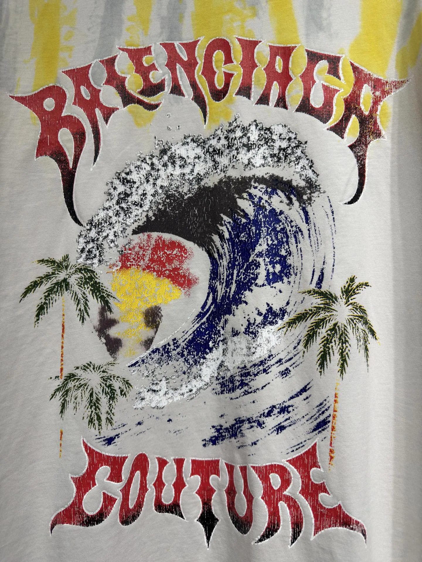 Balenciaga Print Short Sleeve T-Shirt Street