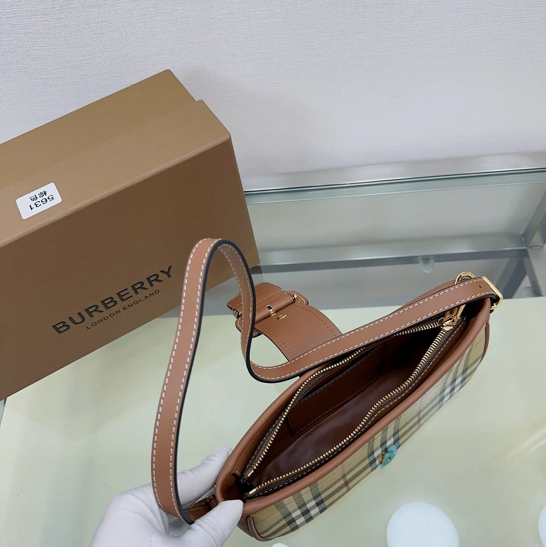 Burberry 腋下包 復古腋下背款