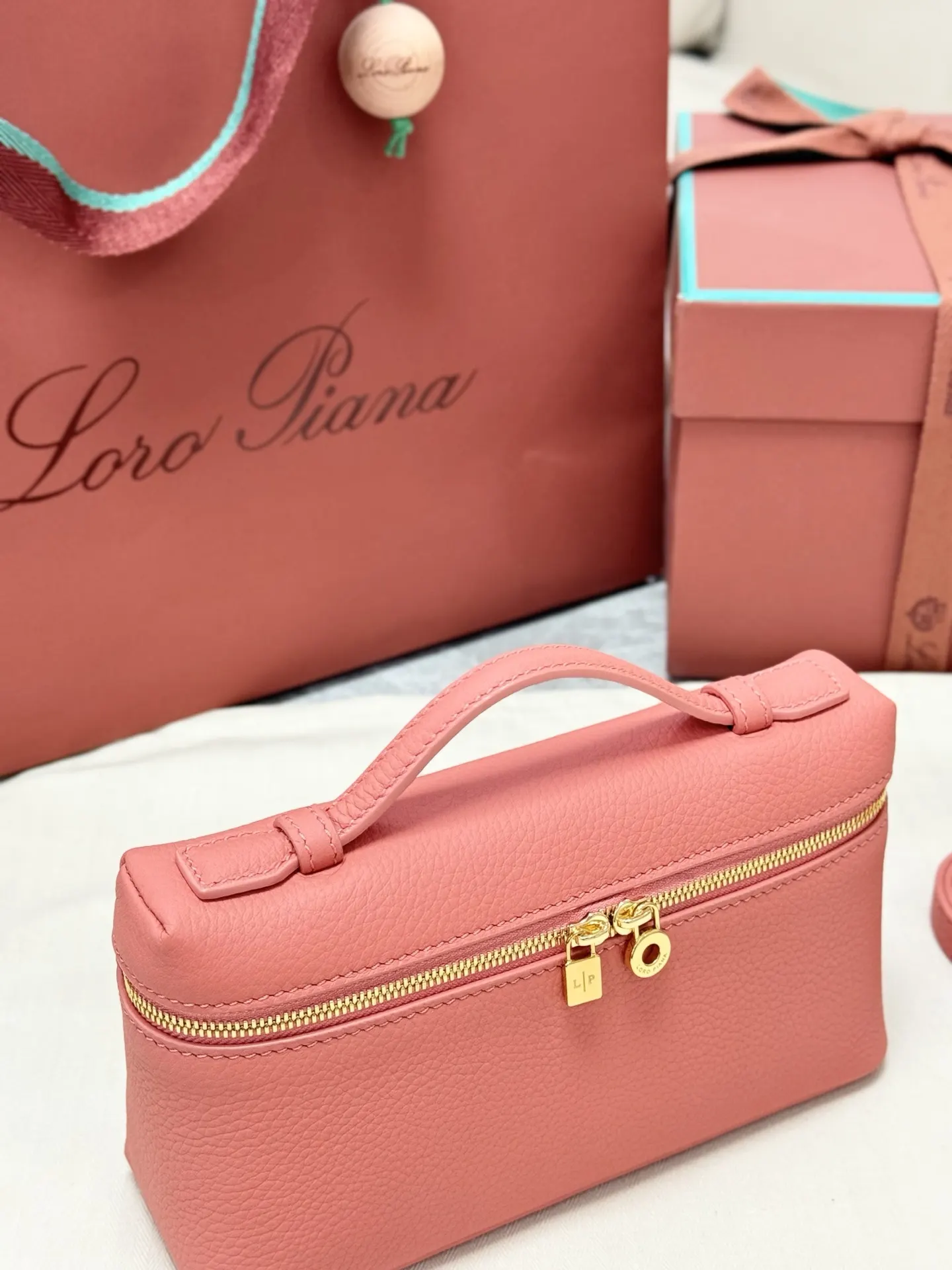 Gold Clutch Bag Leather