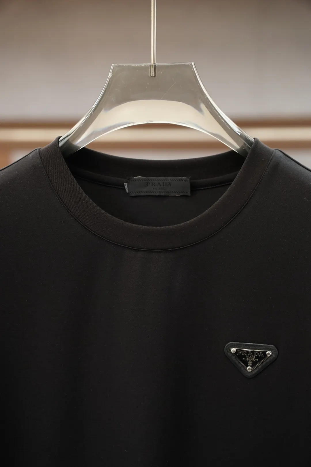 PRADA 印花 Logo 短袖T恤 休闲百搭款