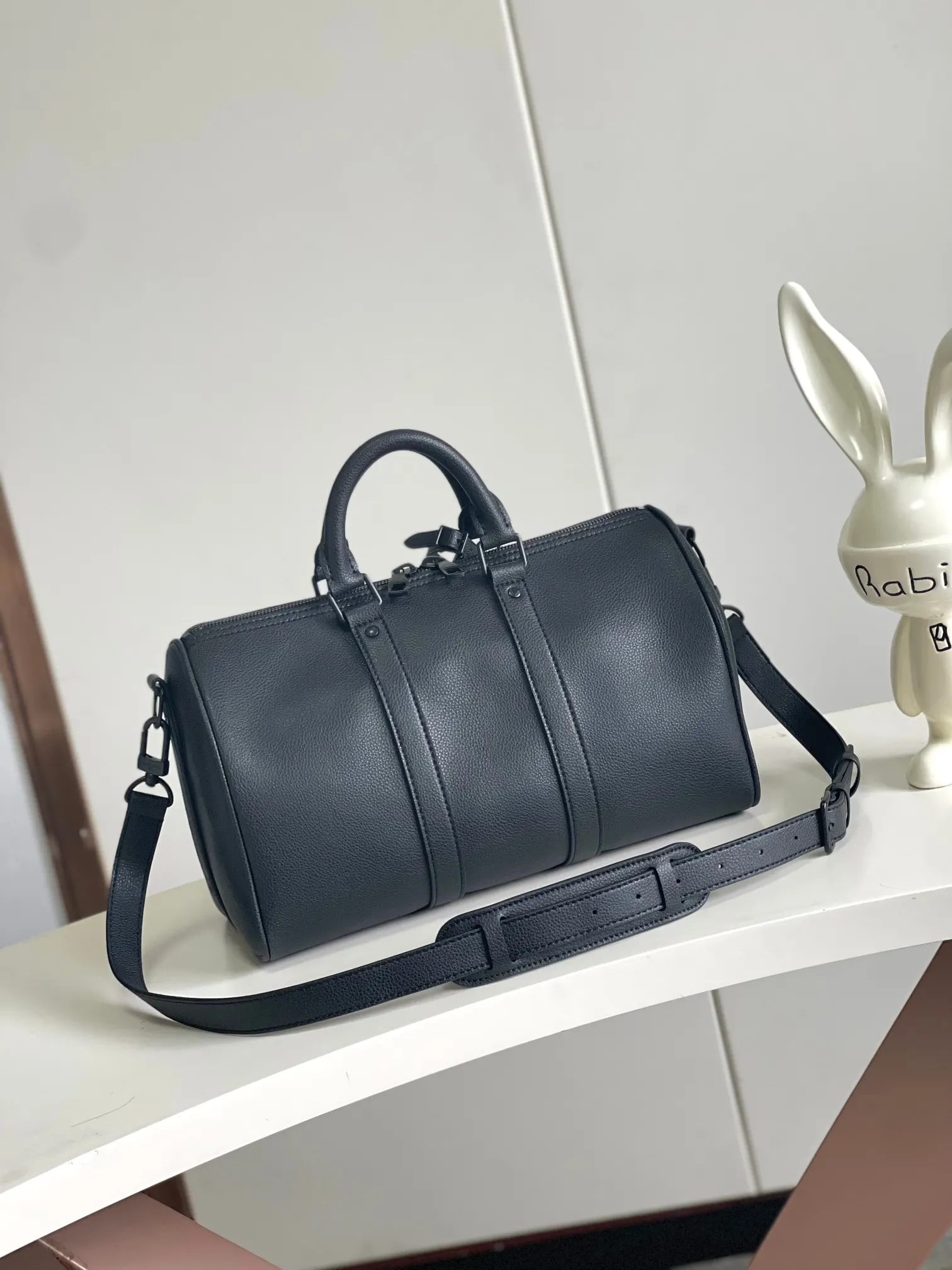 Keepall 黑色 小牛皮 旅行袋 大容量旅行款