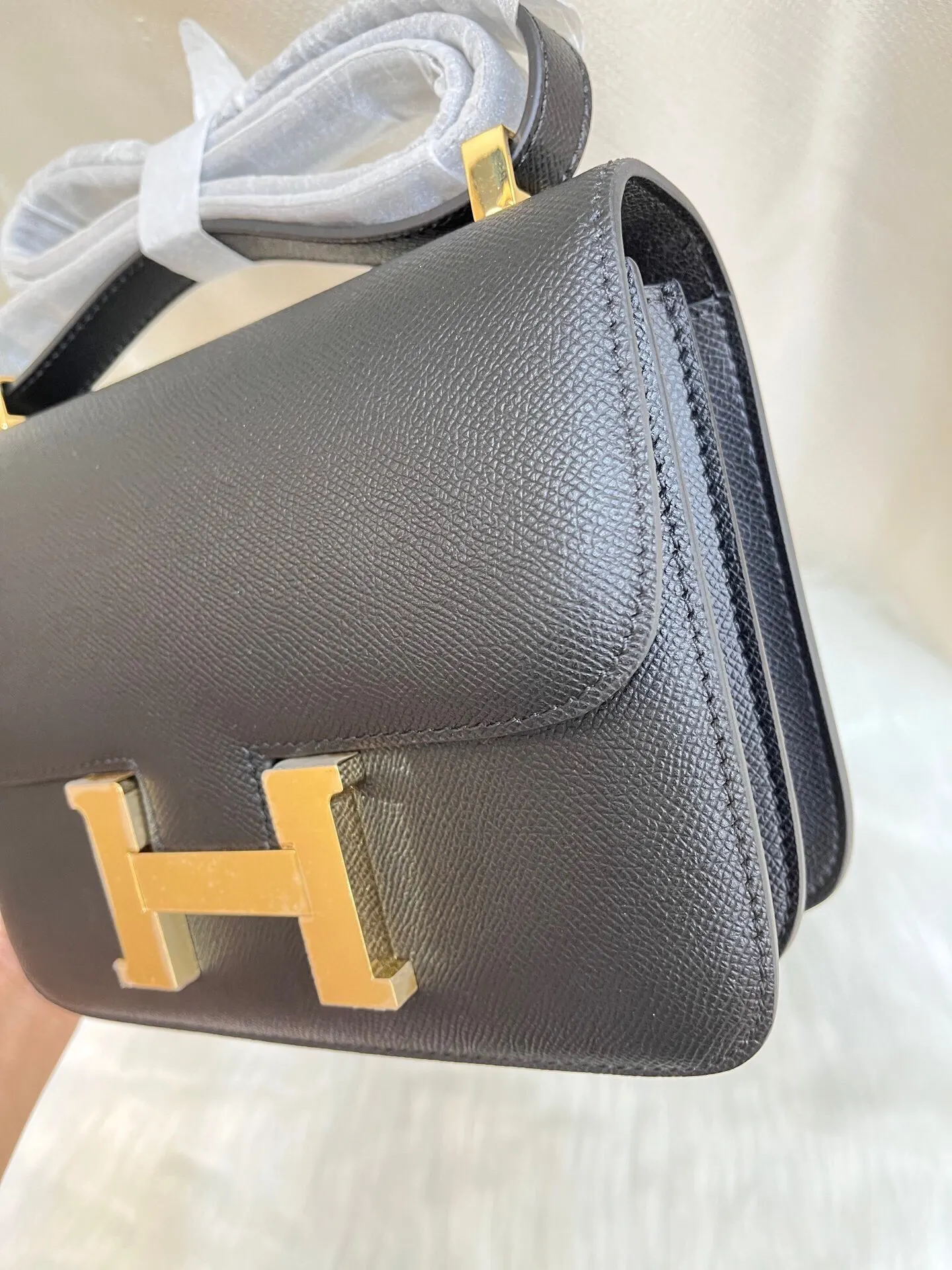 Yellow Organizer Pouch Travel Leather