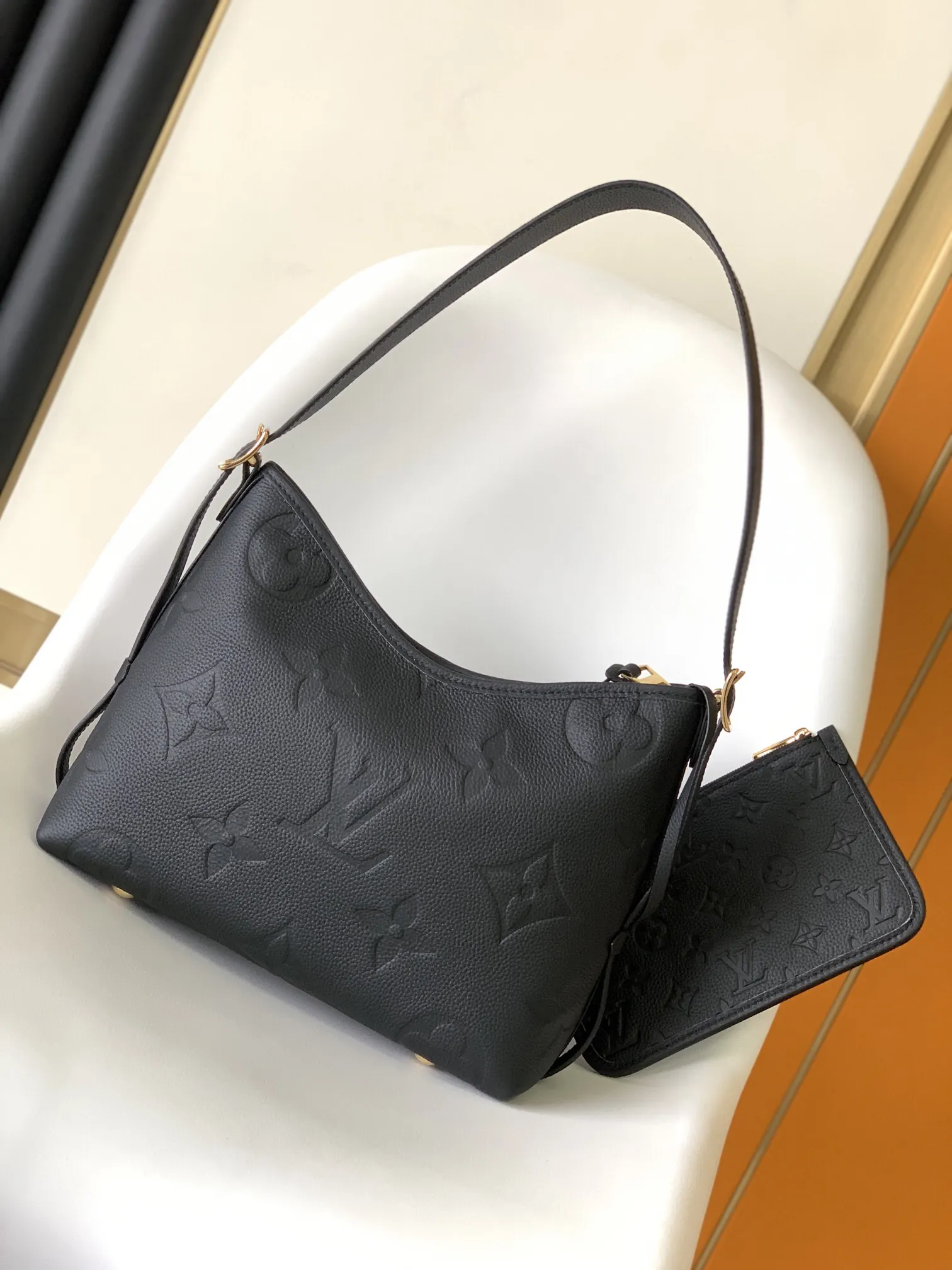 CarryAll 米白 粉色 Monogram 手拿包 精致手拿款