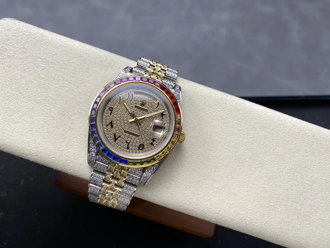 Rolex 劳力士 隐藏款 满钻星期日志 手表 经典腕表款