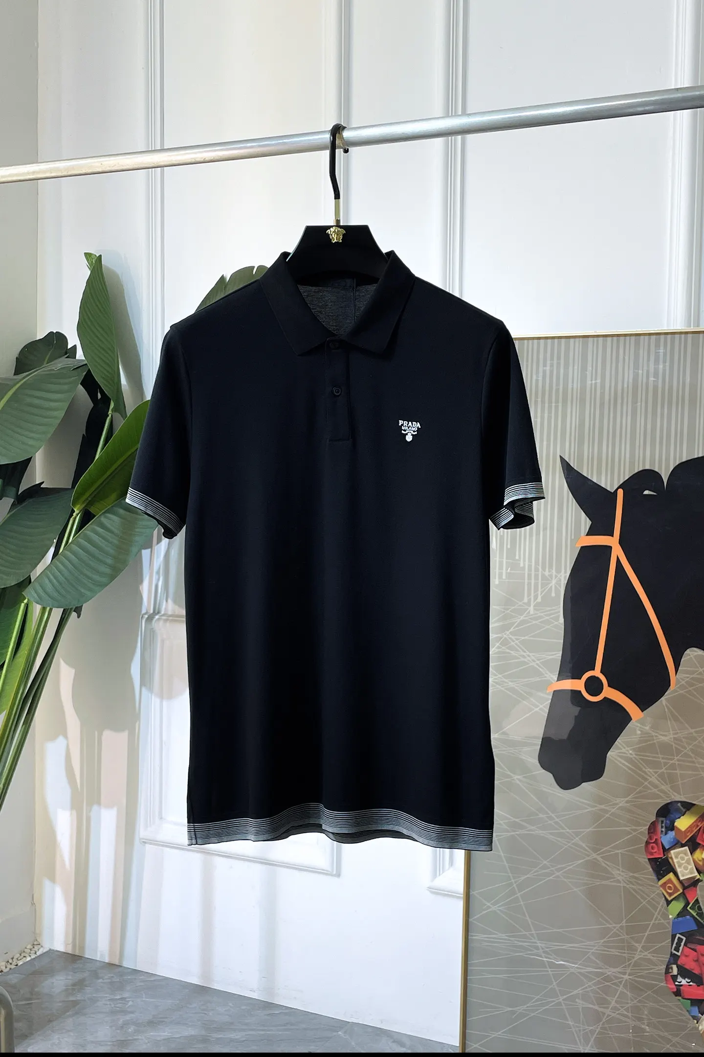 Prada 棉质 Logo Polo衫