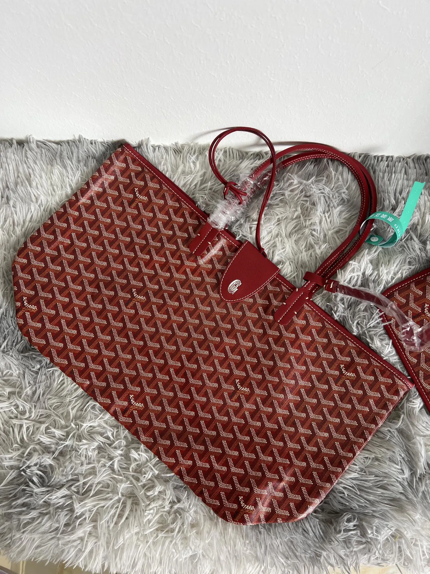 Red Tote Bag Leather