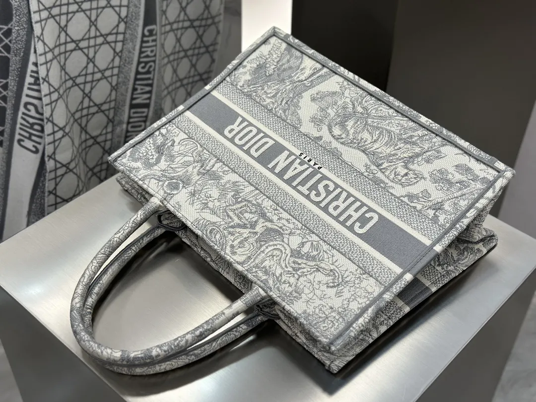 Gray Tote Bag