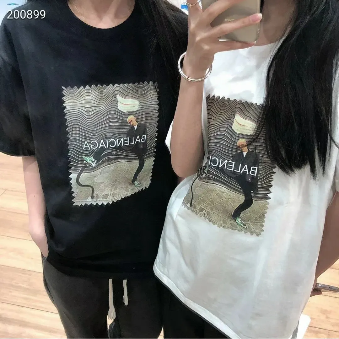 Balenciaga 纯棉 短袖T恤 街头休闲款