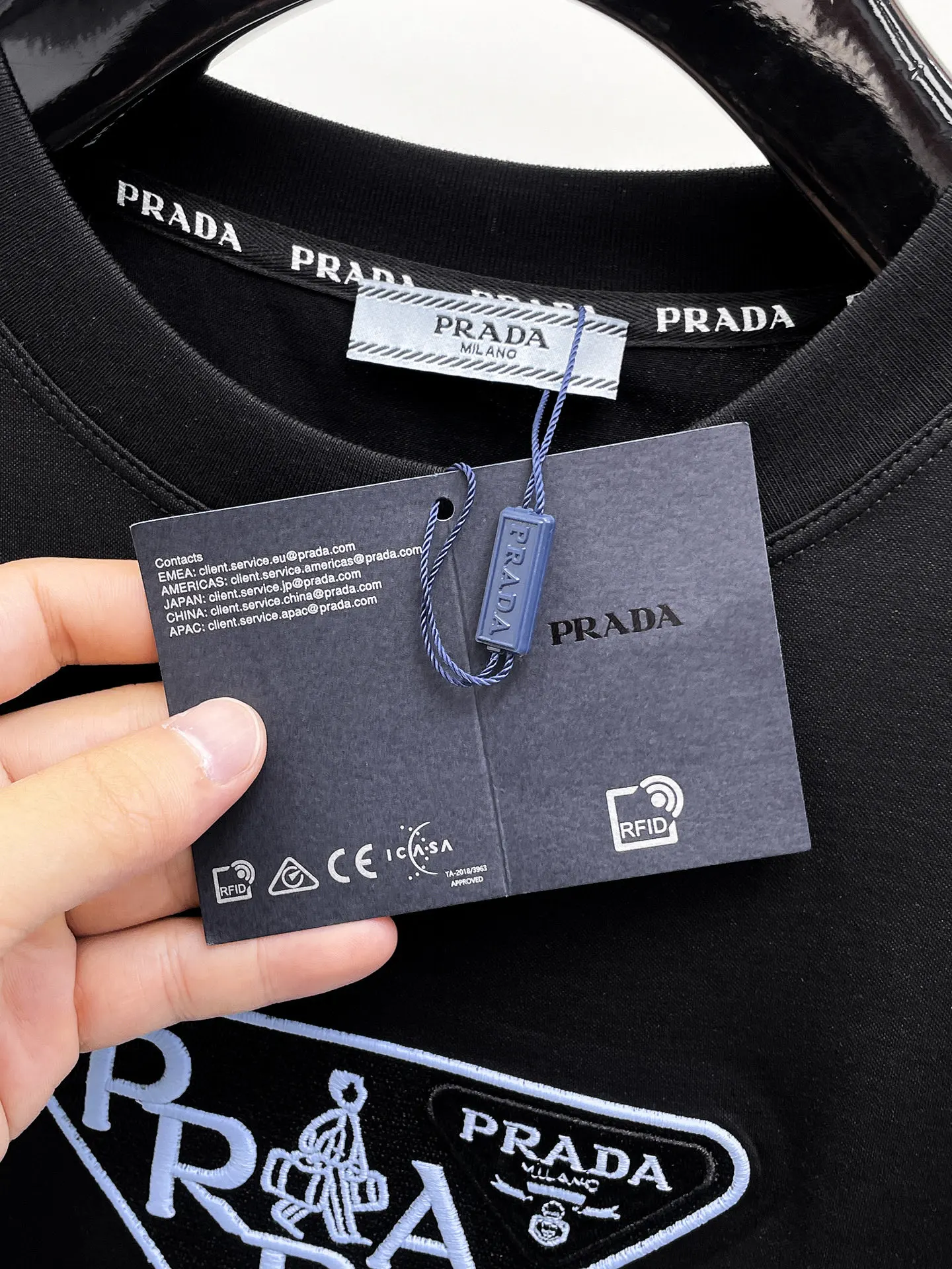 Prada 马年贺岁 棉质 Logo 短袖T恤