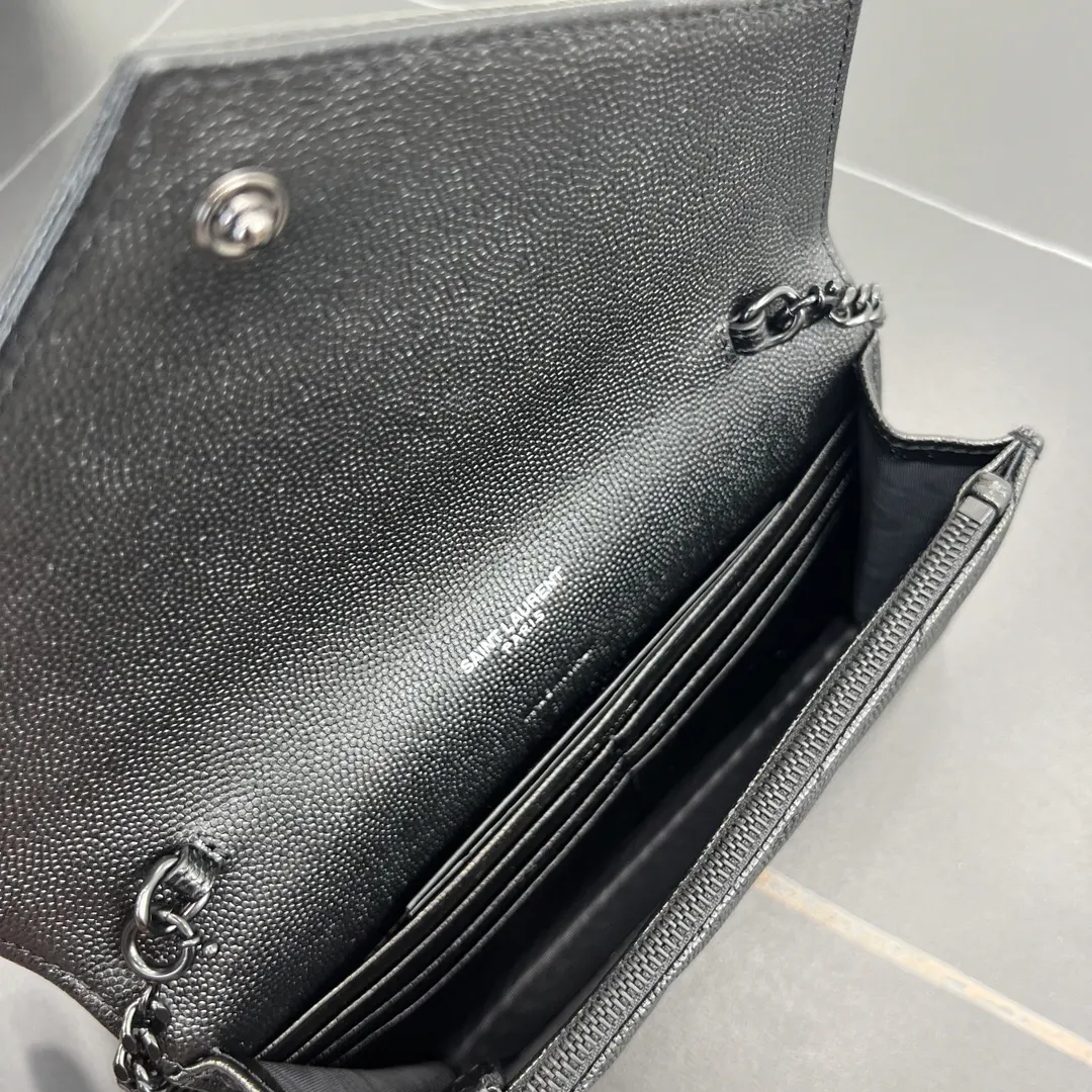 金色 小牛皮 链条包 精致链条款