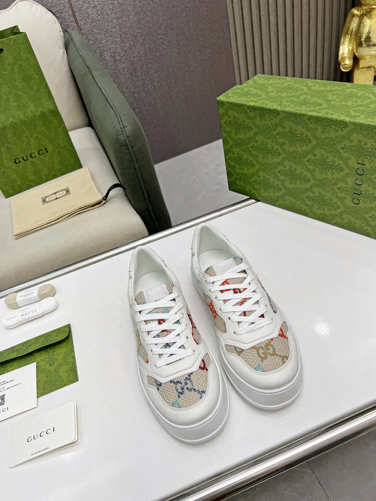 Gucci Logo休闲运动鞋