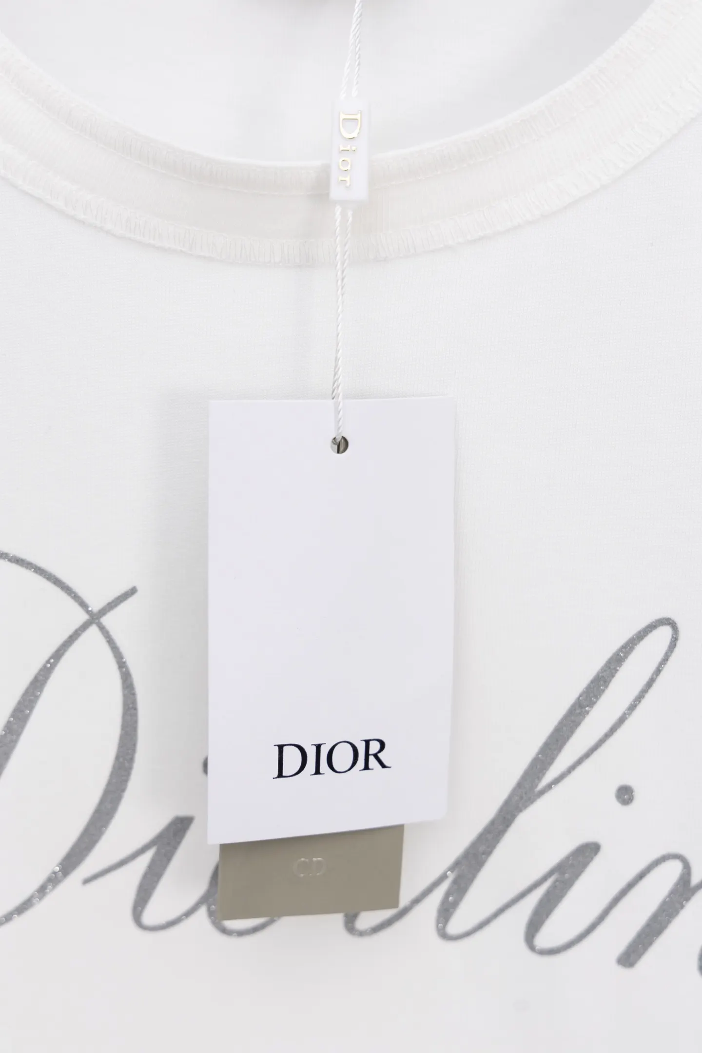 DIOR 25FW 白色 印花 纯棉 短袖T恤 休闲百搭款