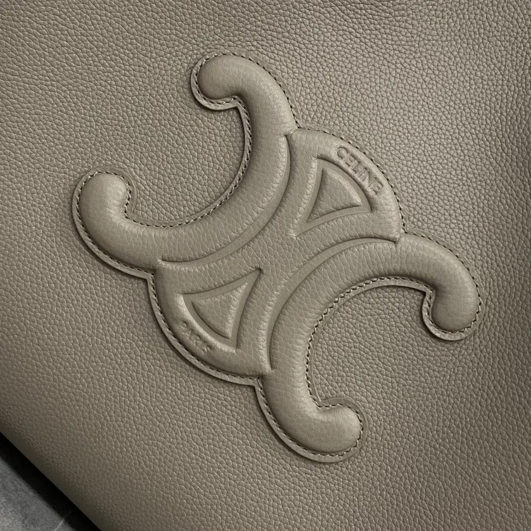 Celine 牛皮 CABAS ANAIS 粒面牛皮革手 托特包 大容量托特款
