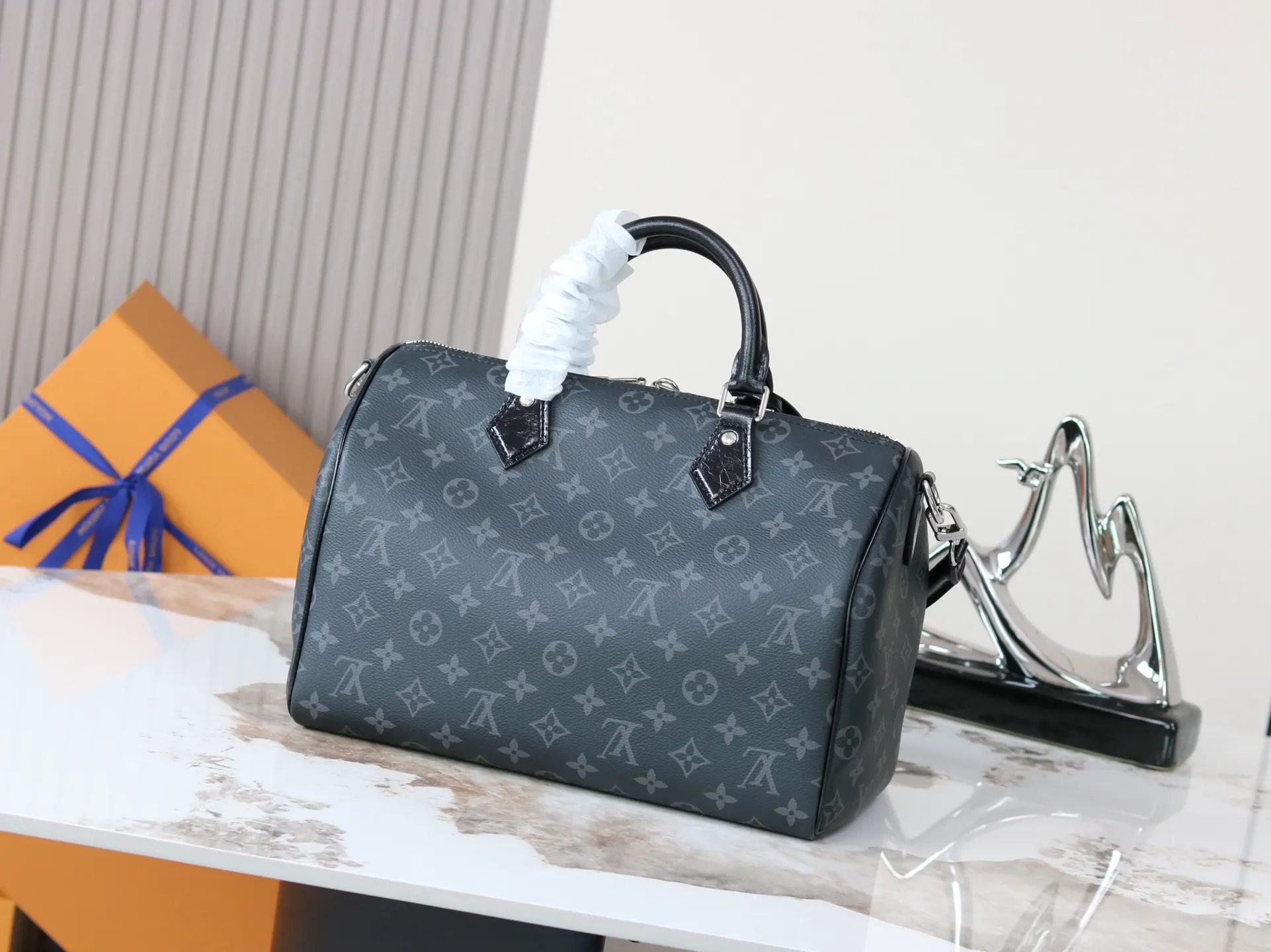 LV Speedy 黑色羊羔绒迷你鏈條包 單肩手提款｜ORBUYBAG 嵐奢包高端時尚精品