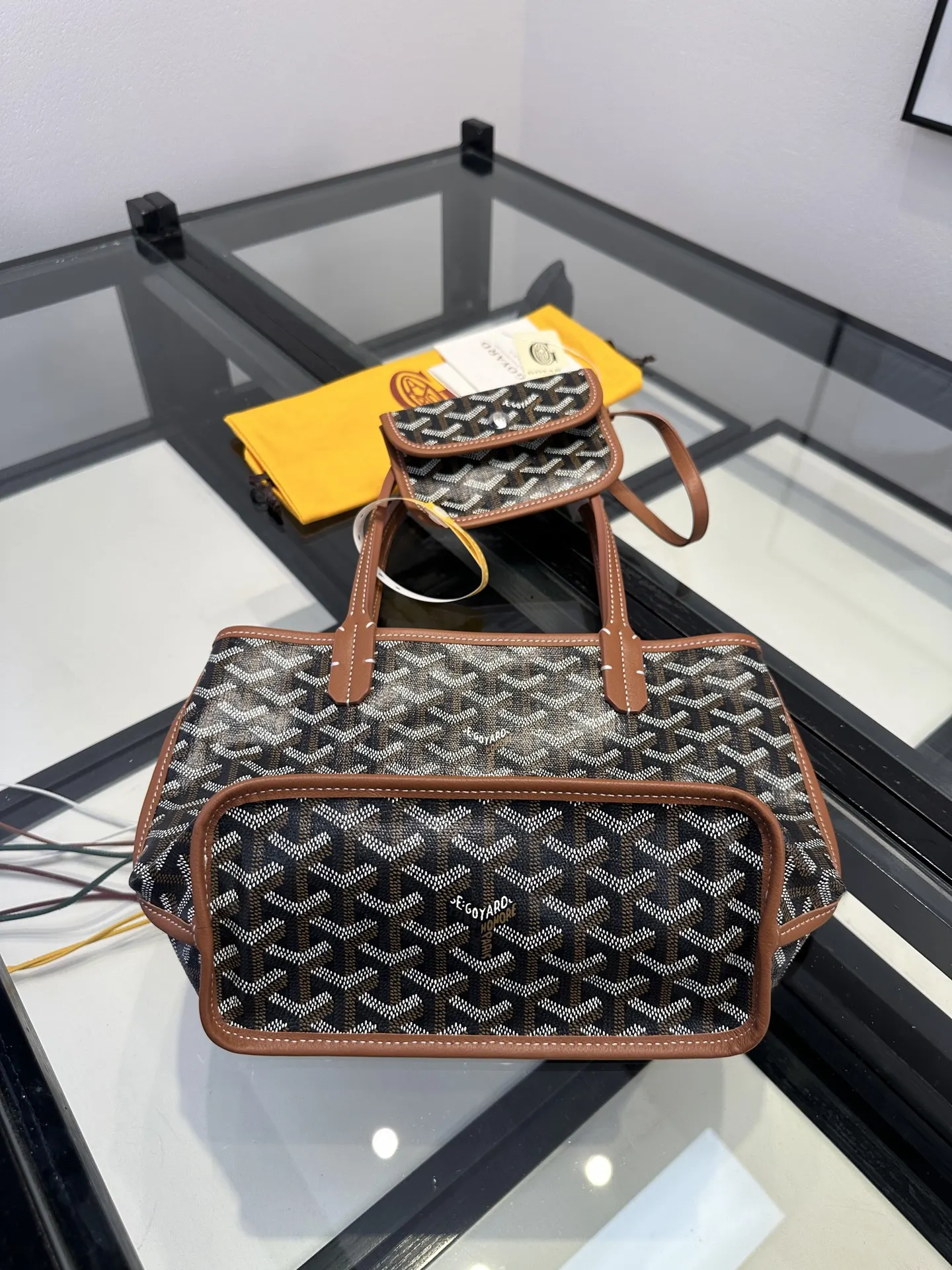 Goyard 棕色 小牛皮 托特包 大容量托特款
