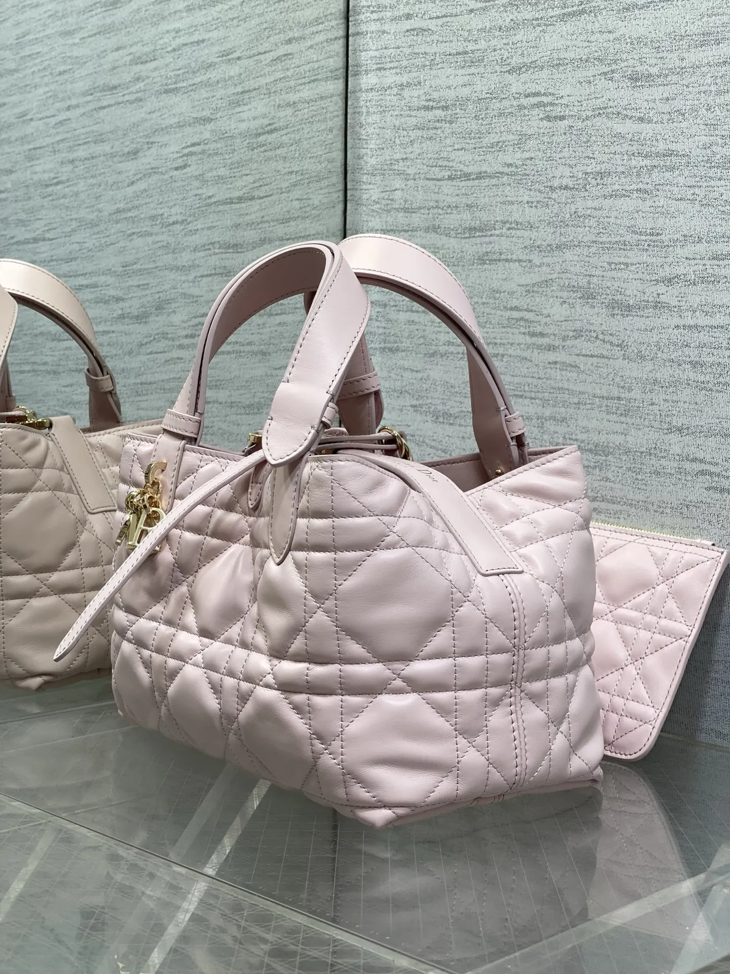 Dior Toujours 粉色小牛皮手袋 手提斜挎