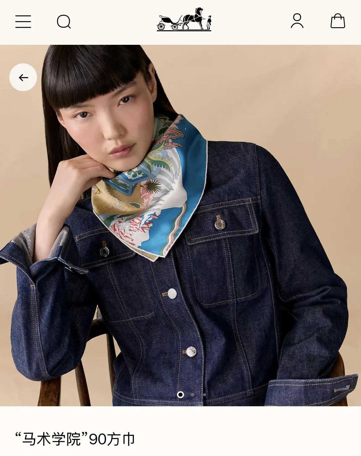 Hermès 丝巾 精致配饰