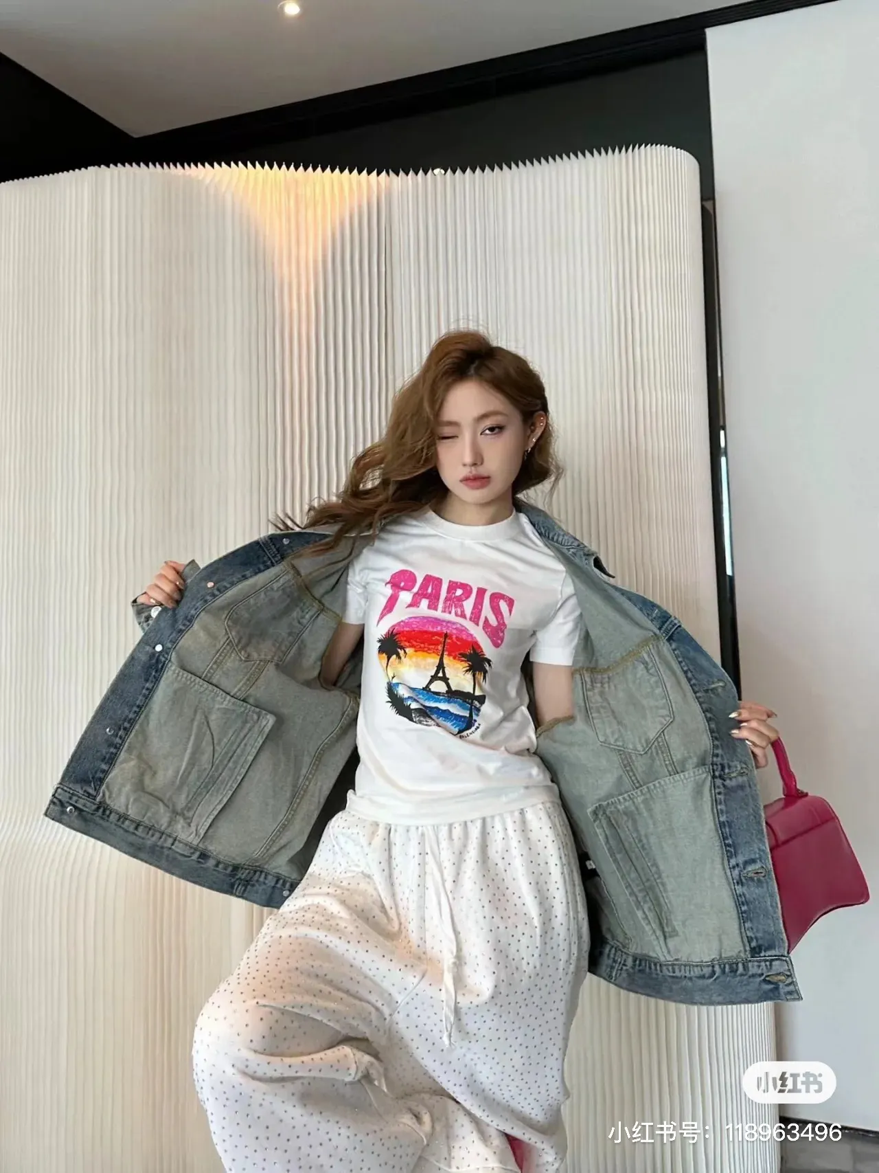 Balenciaga White Logo Print Short Sleeve T-Shirt Street Casual