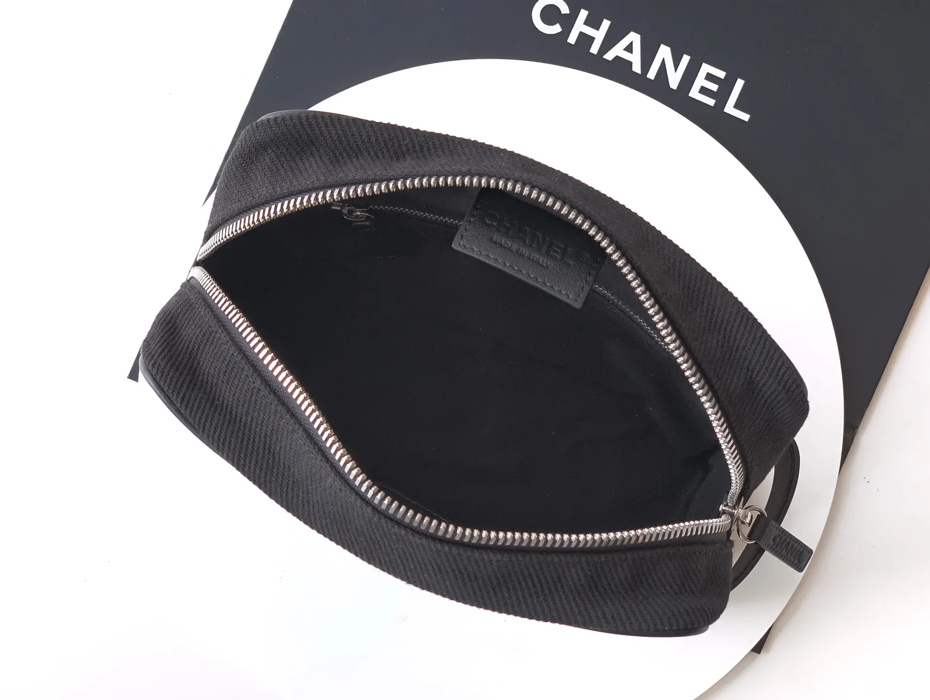 Chanel Black Beige Hobo Shoulder Bag Vintage Canvas Image 9 Chanel Black Beige Hobo Shoulder Bag Vintage Canvas Image 9