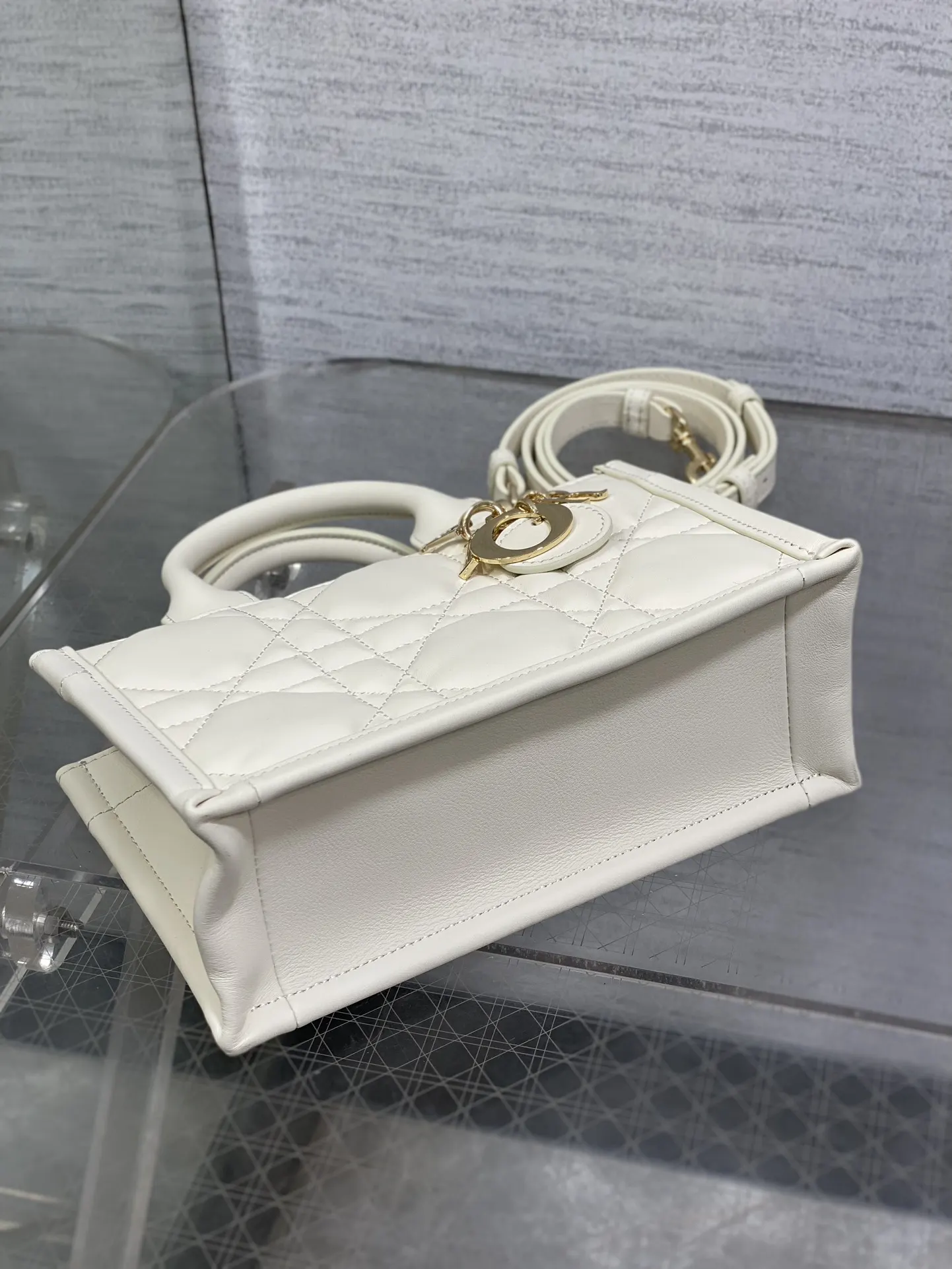 Dior Book Tote 白色 皮革 托特包