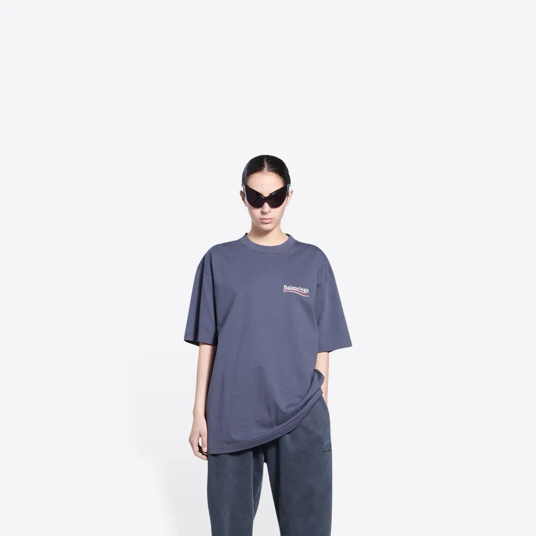 Balenciaga 米白 純棉 Logo 短袖T恤(數字7) Balenciaga 米白 純棉 Logo 短袖T恤(數字7)