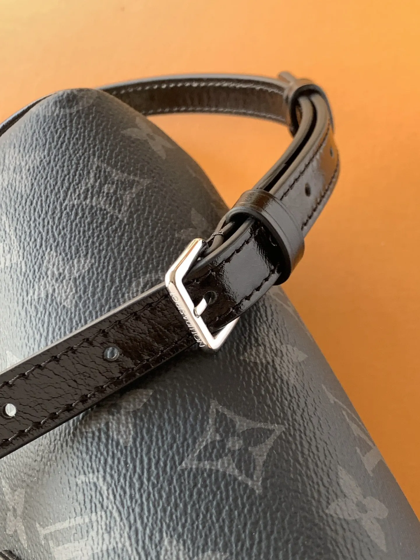 Black Organizer Pouch Travel Leather