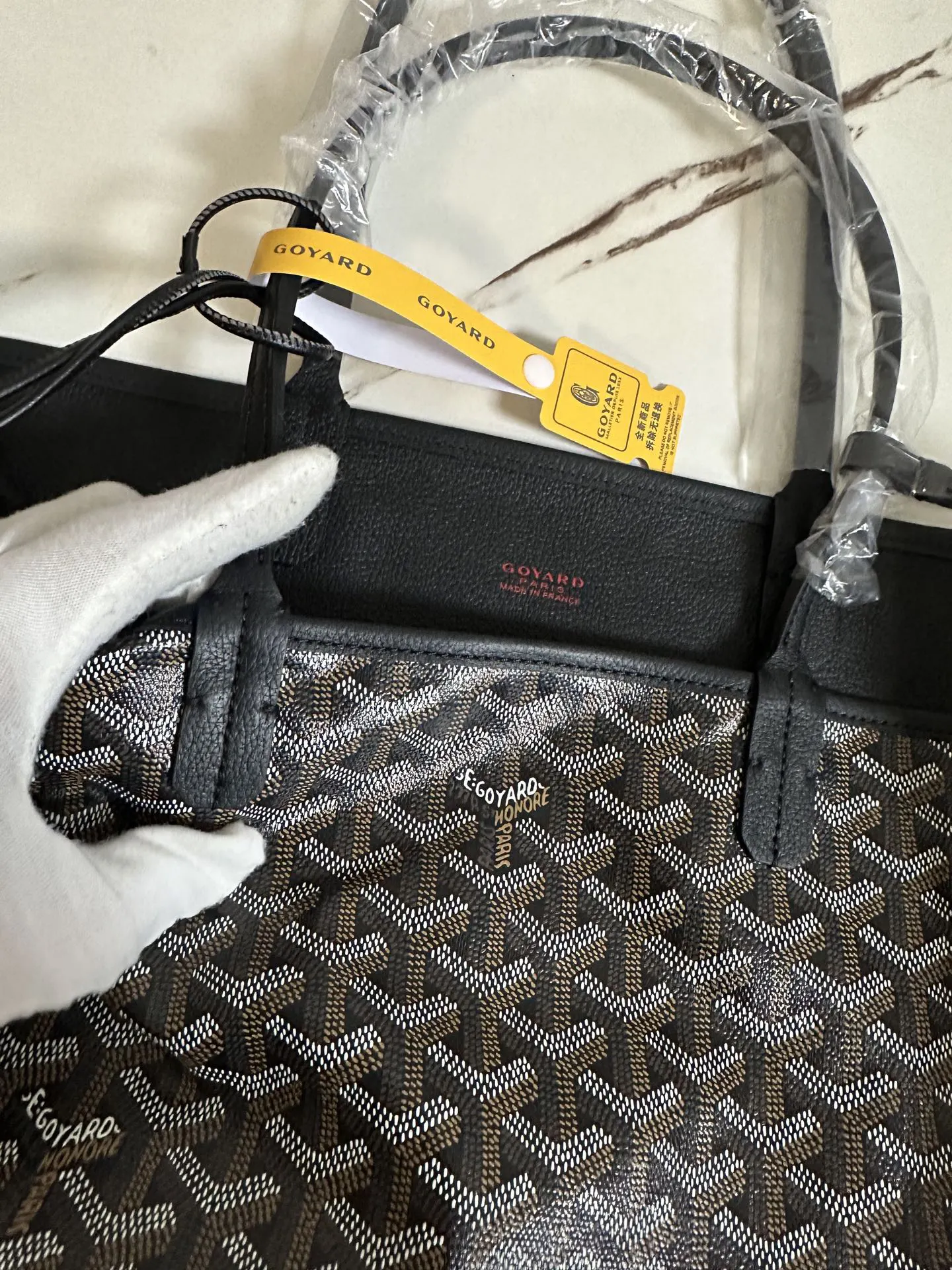 Goyard 黑色 小牛皮 托特包 大容量托特款