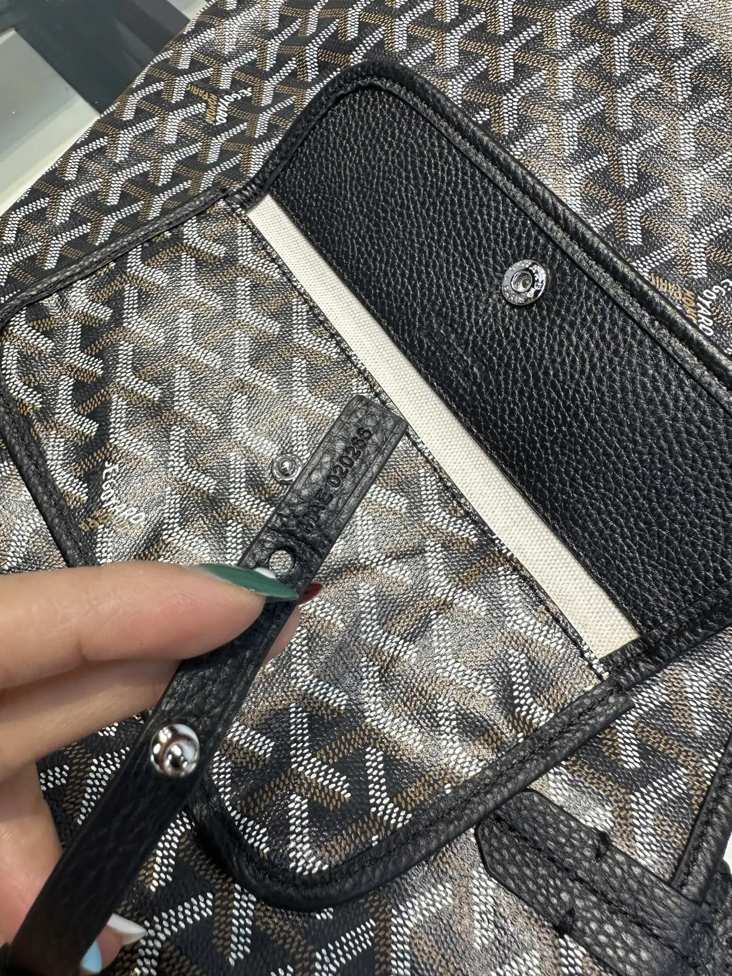 Goyard 黑色 皮革 托特包 大容量托特款