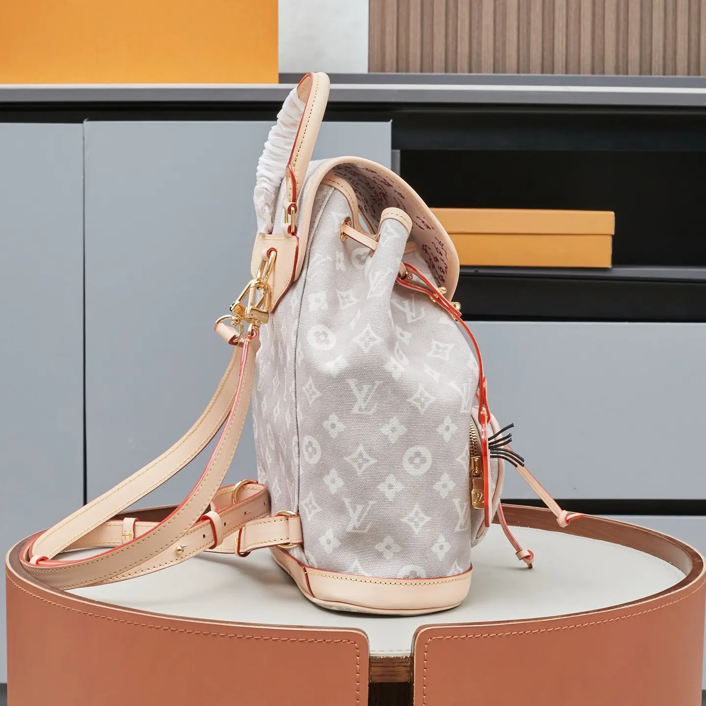 LV 帆布 双肩包 实用双肩款