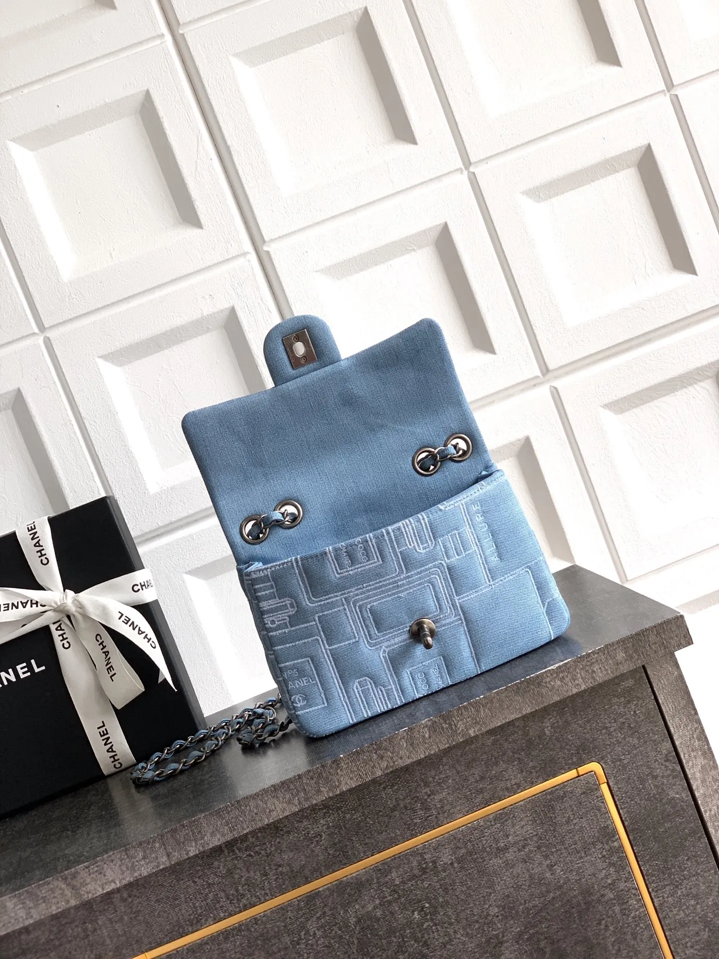Blue Chain Bag