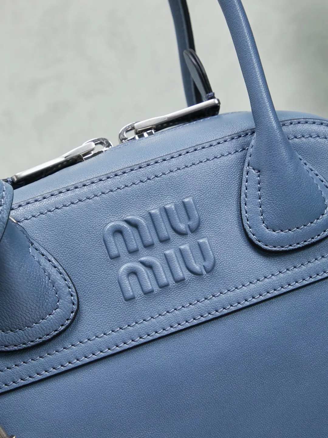 Blue Top Handle Bag Commuter