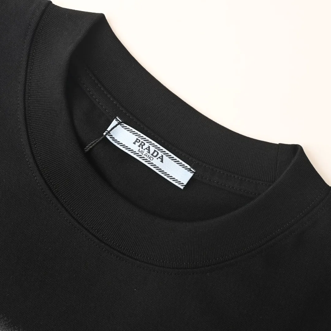 Prada T-Shirt Cotton Triangle Logo