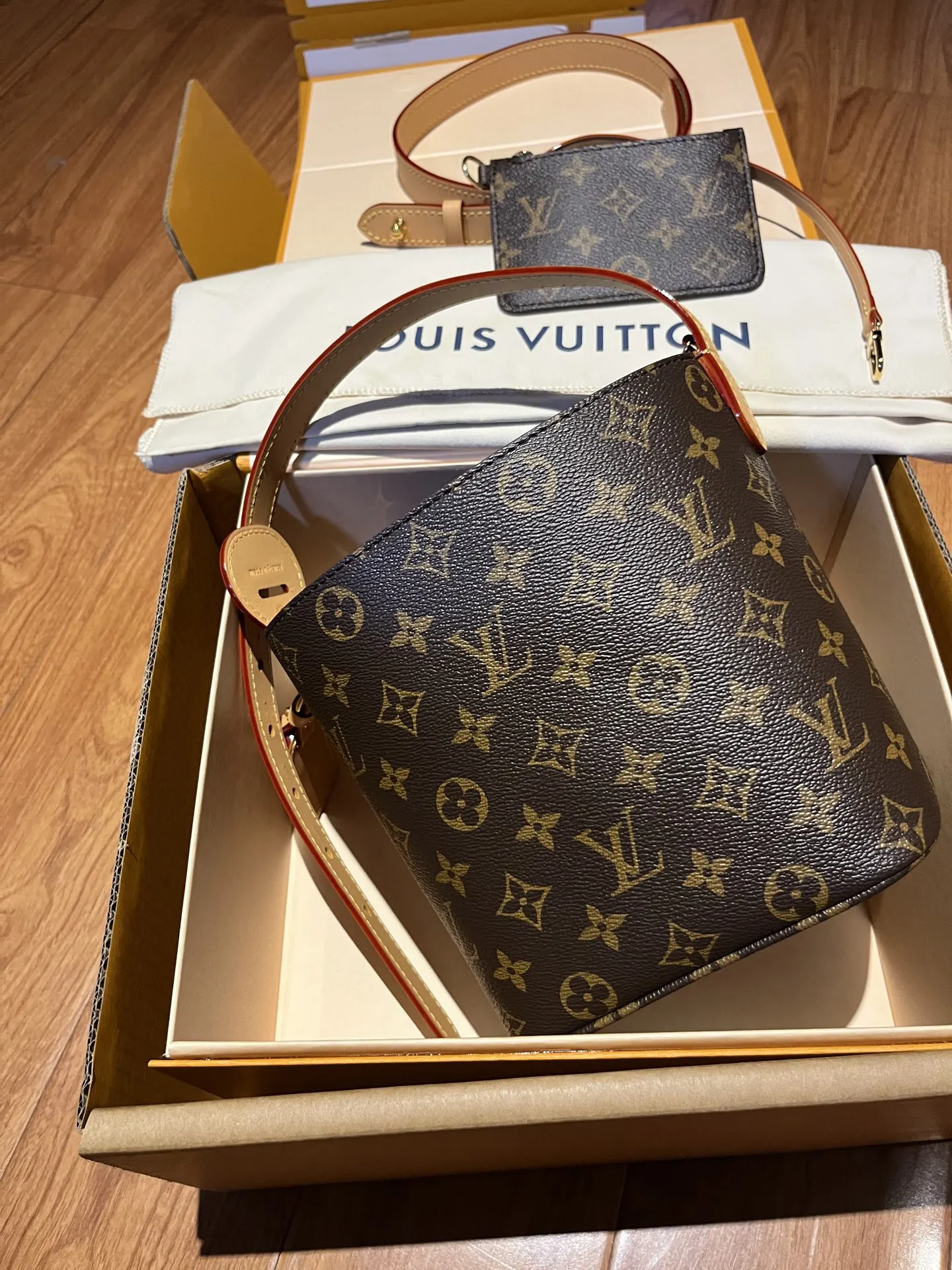 Monogram Hobo Shoulder Bag Vintage