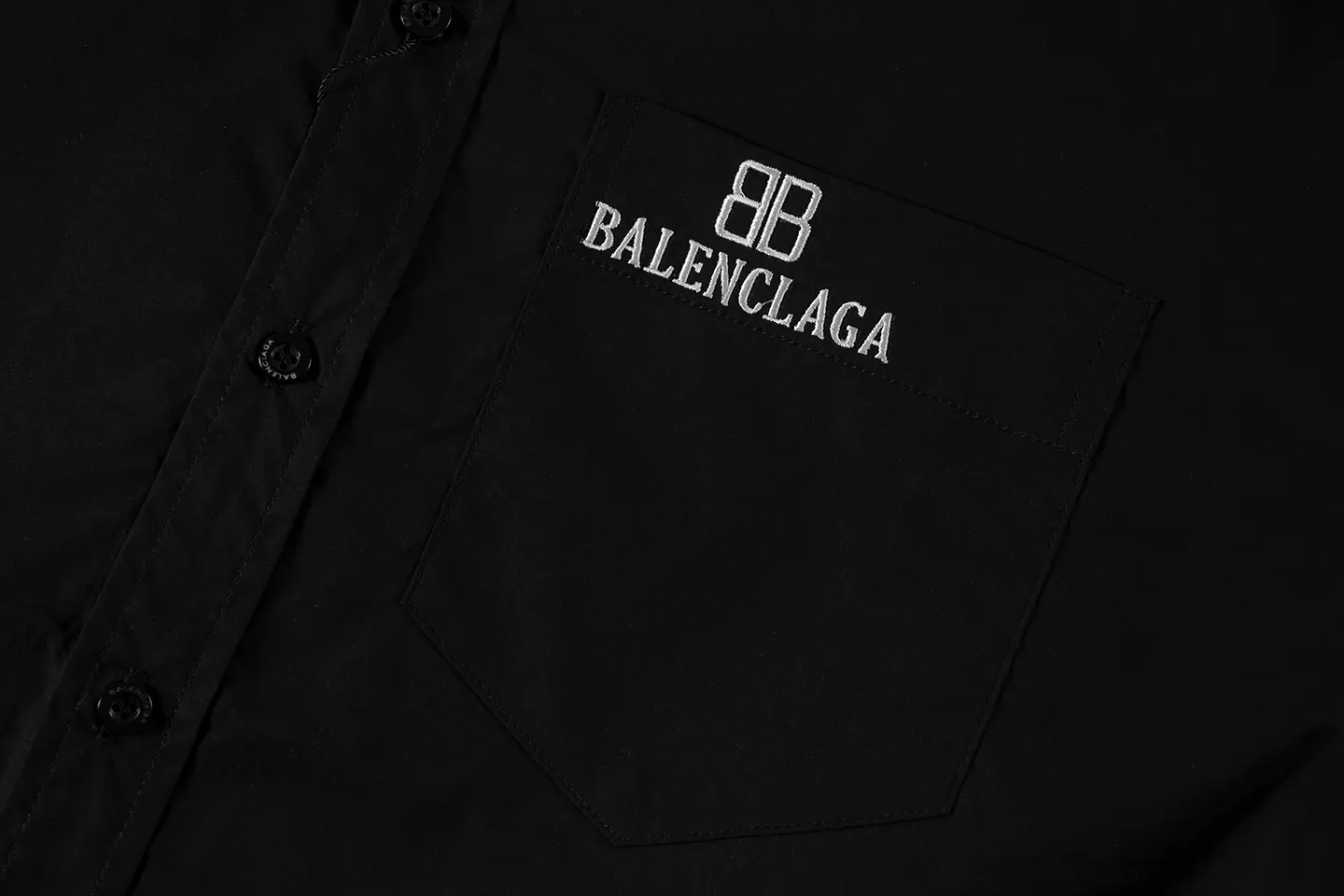 Balenciaga 黑色 Logo 長袖T恤