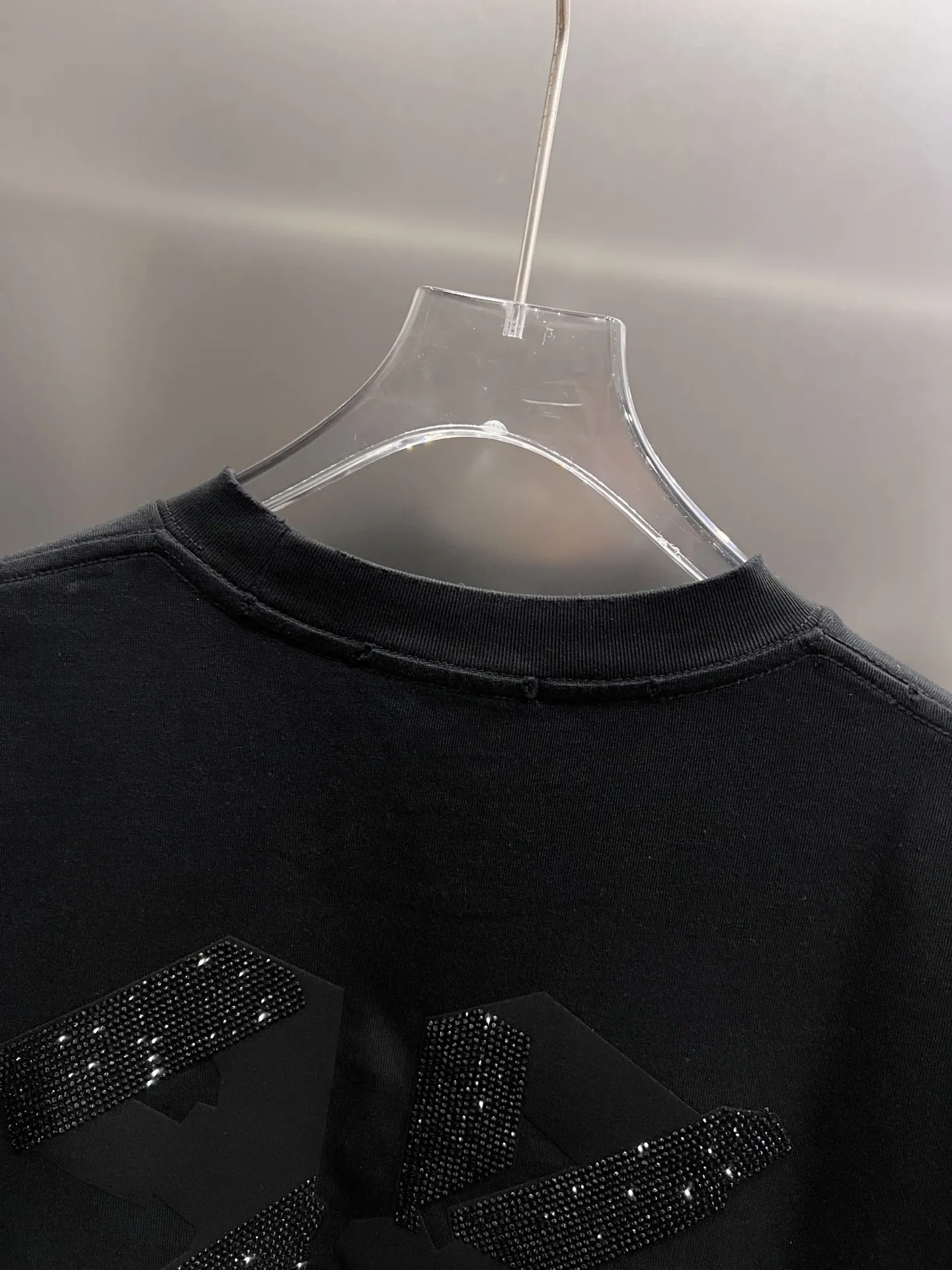 Balenciaga Black Logo Short Sleeve T-Shirt Loose