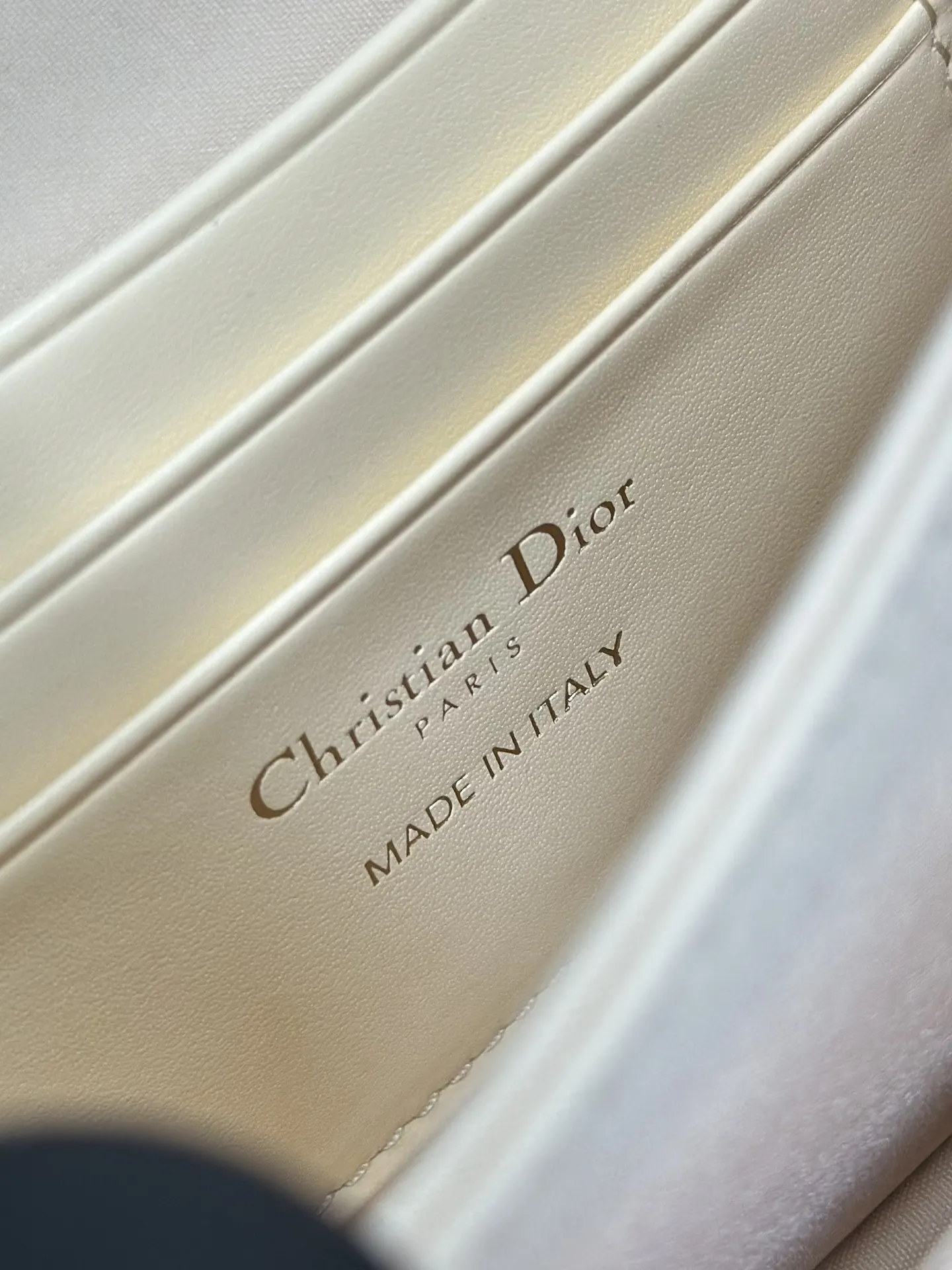 Dior Cannage藤格纹 金色手拿包 晚宴手拿
