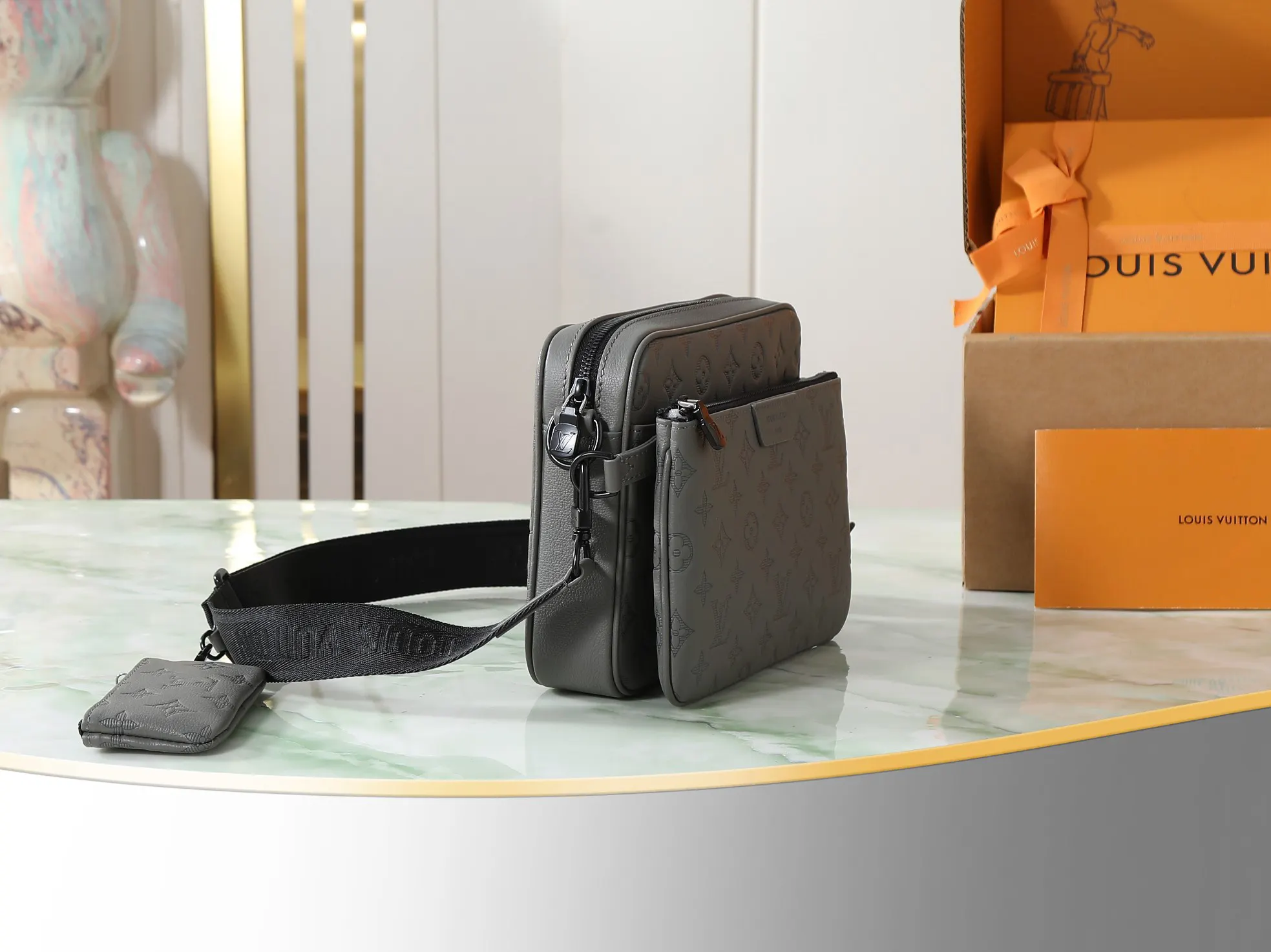 LV Trio Messenger 黑灰配色 邮差包 通勤款｜ORBUYBAG 岚奢包高端时尚精品