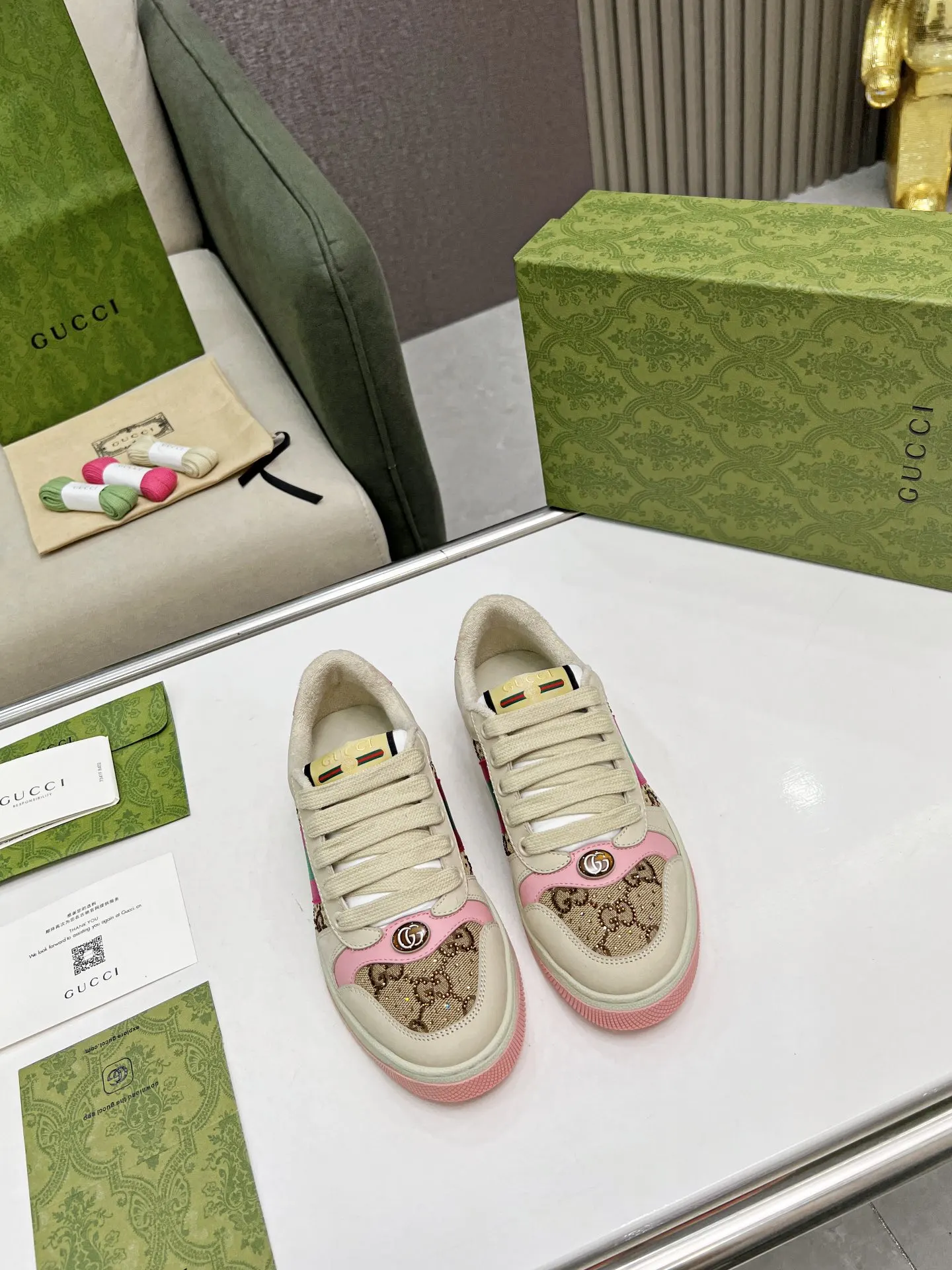 Gucci Logo休闲运动鞋 百搭款