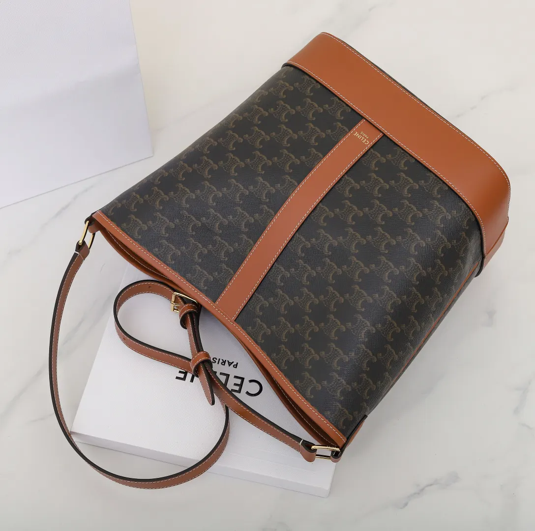 Monogram Bucket Bag Casual Leather