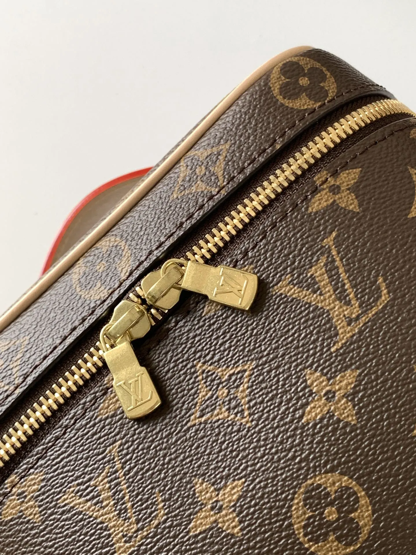 LV 老花 牛皮 手提包 通勤手提款