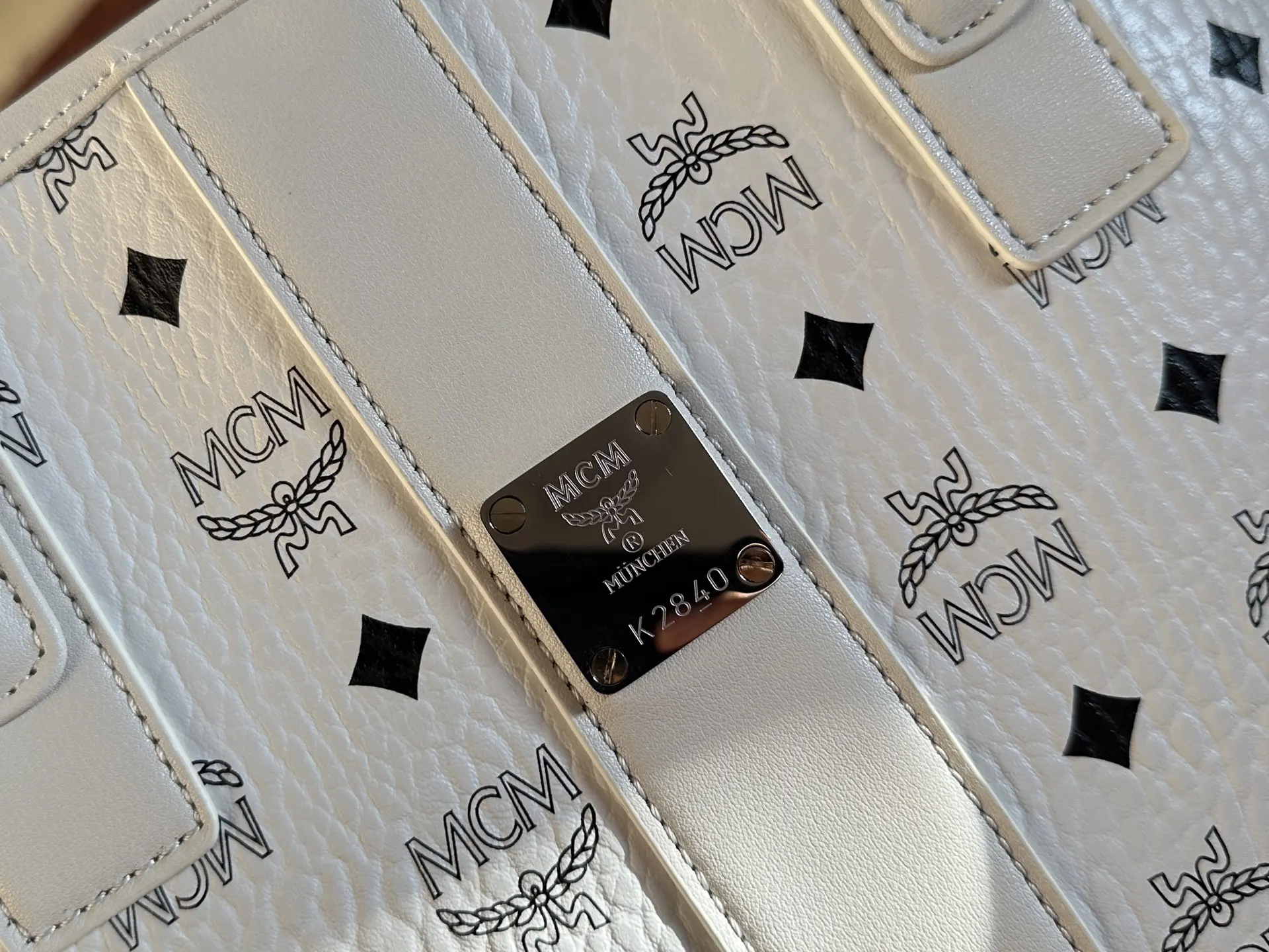 White Tote Bag Leather
