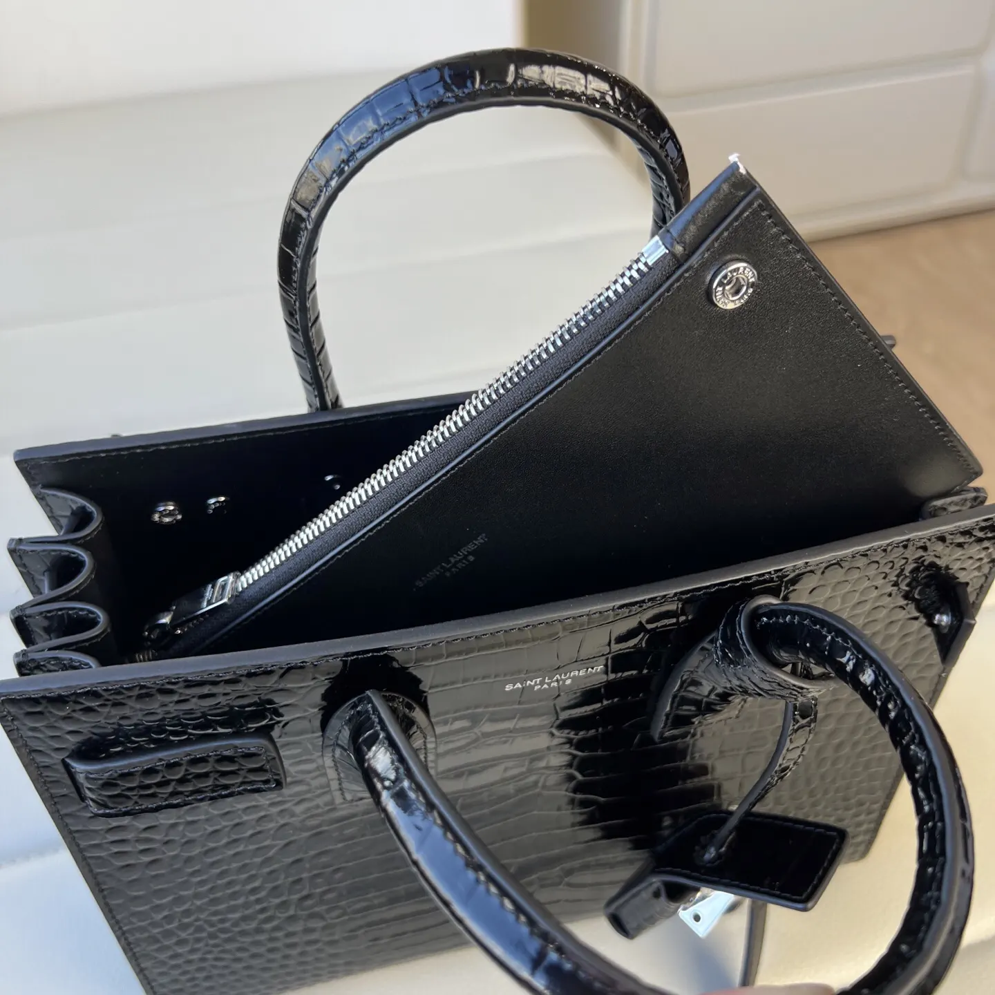 Silver Clutch Bag Leather Image 9 Silver Clutch Bag Leather Image 9