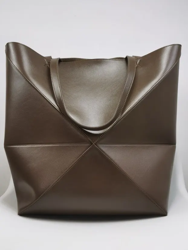 Loewe Puzzle 金色 牛皮 托特包 大容量托特款